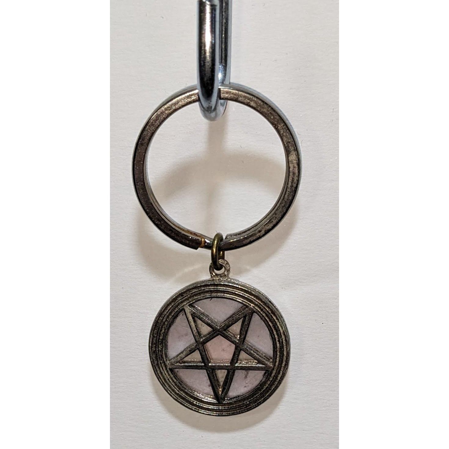 Other Witchy Gothic Pentagram Keychain With Metal Ring Size ONE SIZE - 1 Thumbnail