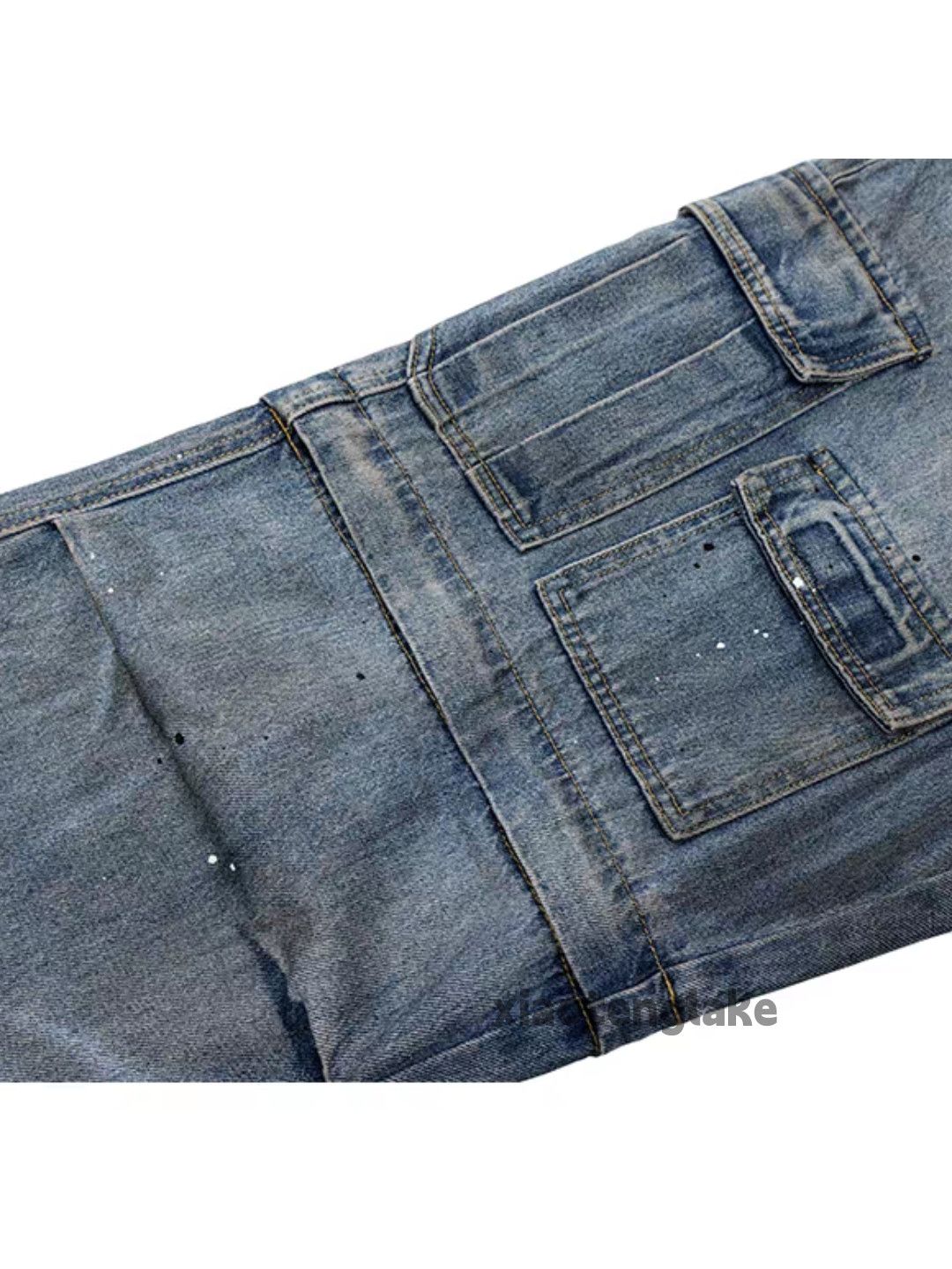 Jean ltx faded Balenciaga rickowens style stain opium cargo jeans Size US 30 / EU 46 - 7 Thumbnail