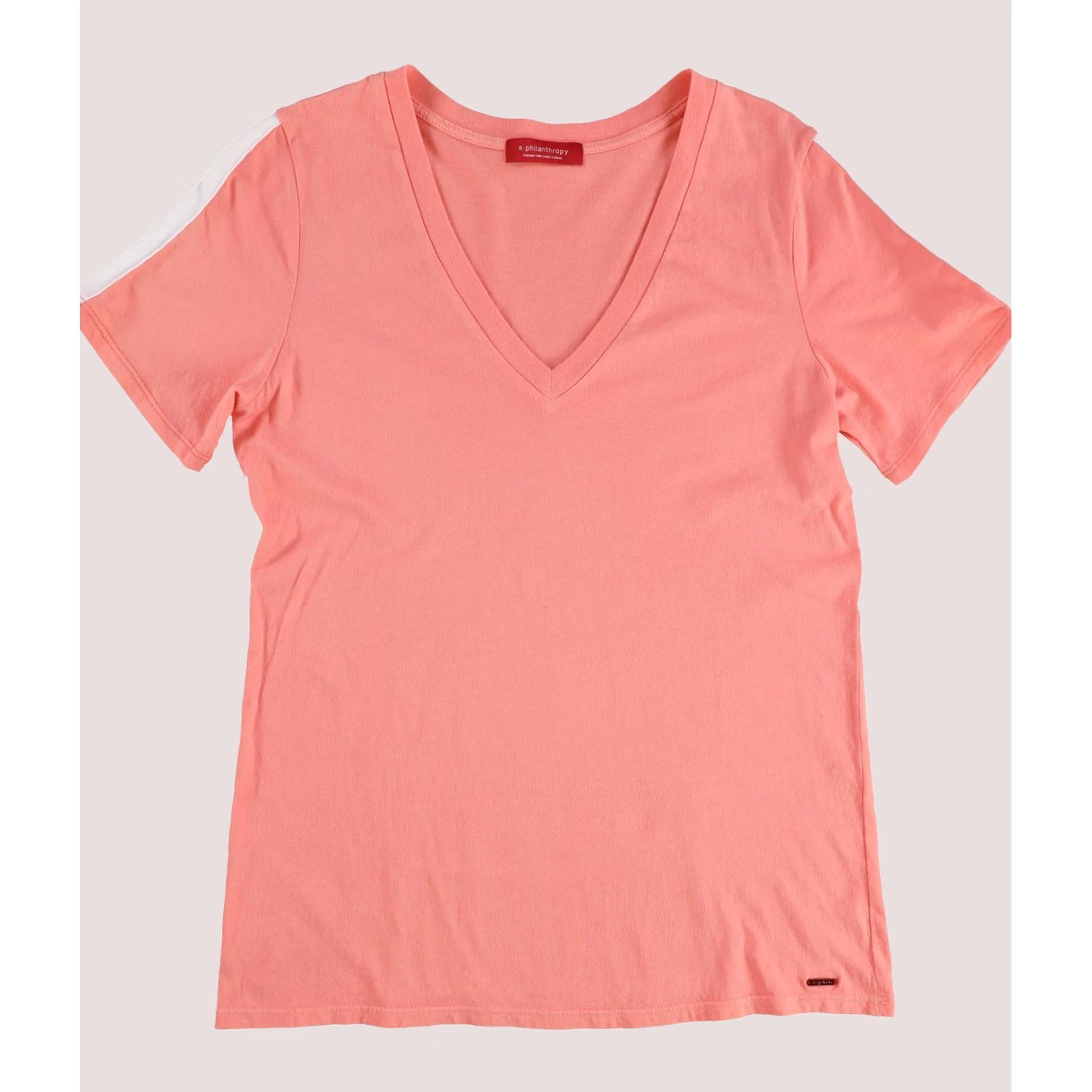 Vintage n:philanthropy T-Shirt Womens S orange Sleeve Stripe Basic Size S / US 4 / IT 40 - 1 Thumbnail
