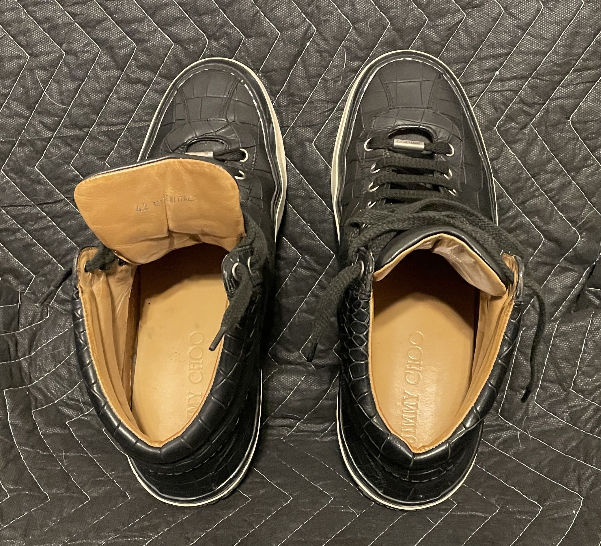 Jimmy Choo Jimmy Choo men high top snake sneakers Size US 9 / EU 42 - 6 Thumbnail