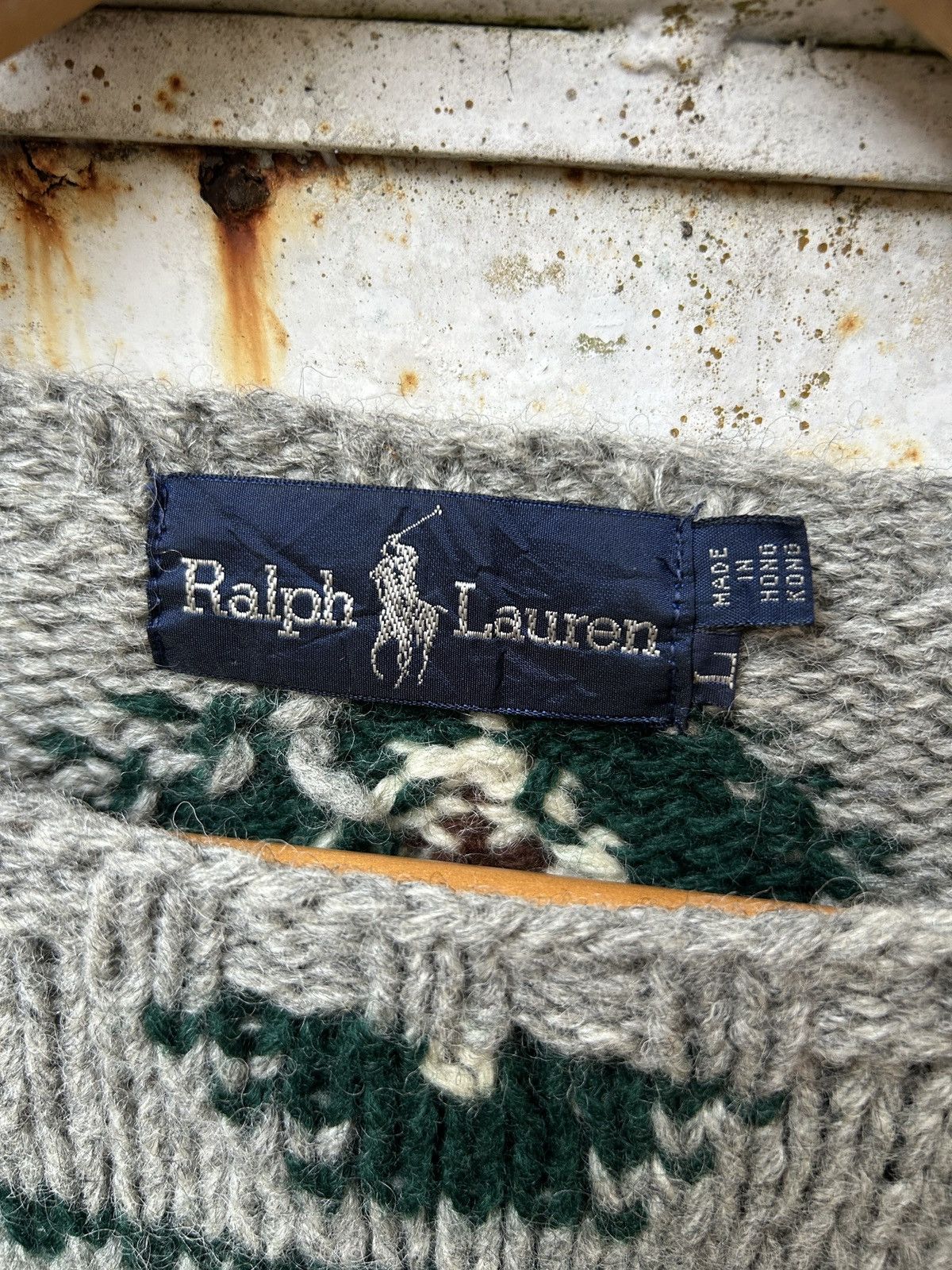 Polo Ralph Lauren Vintage90s Polo Ralph Lauren KnitSweater Deer in a Landscape Size US S / EU 44-46 / 1 - 6 Thumbnail