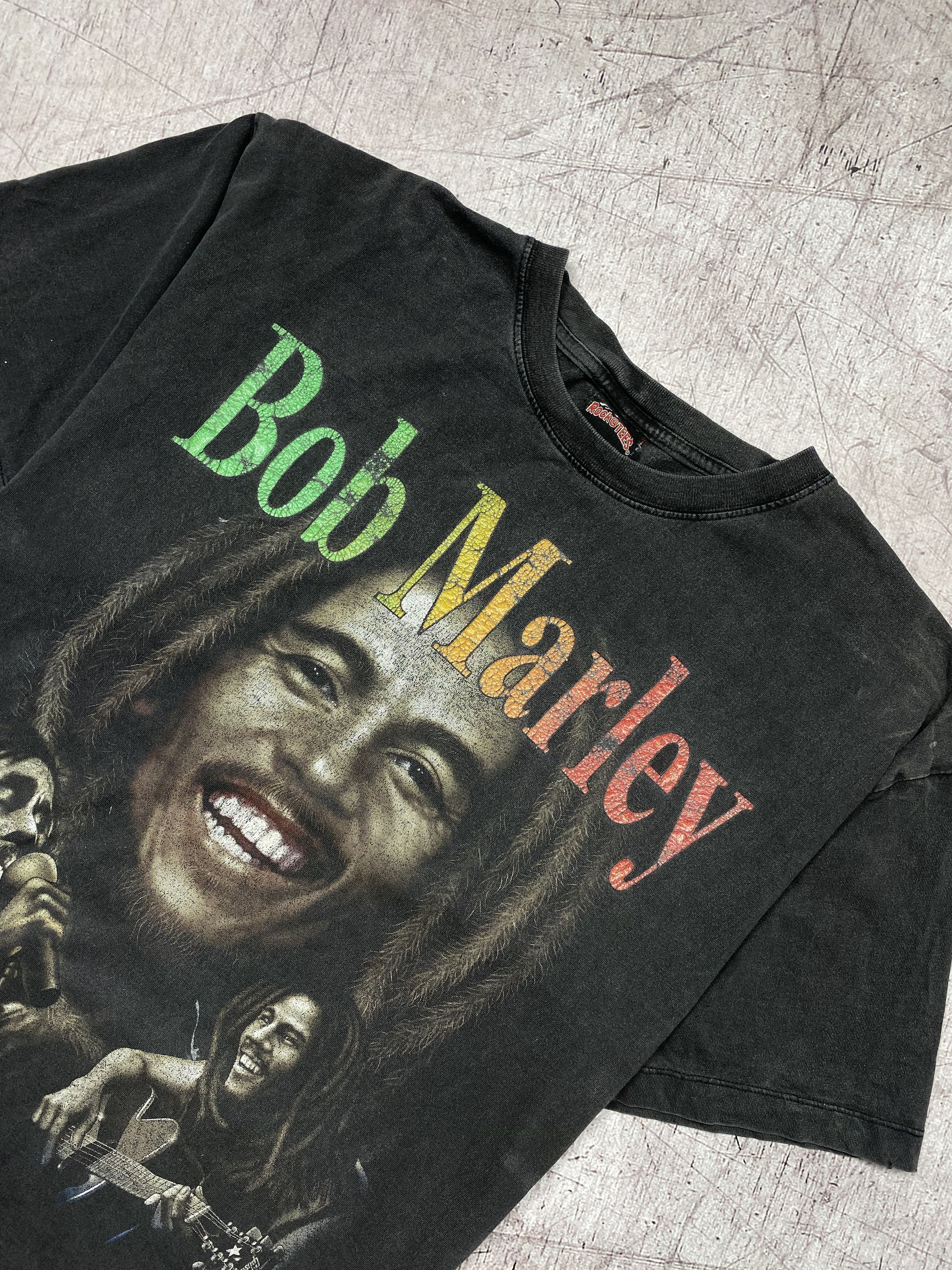Bob Marley × Vintage Bob Marley Vintage Rock T-Shirt tee Size US XL / EU 56 / 4 - 2 Thumbnail