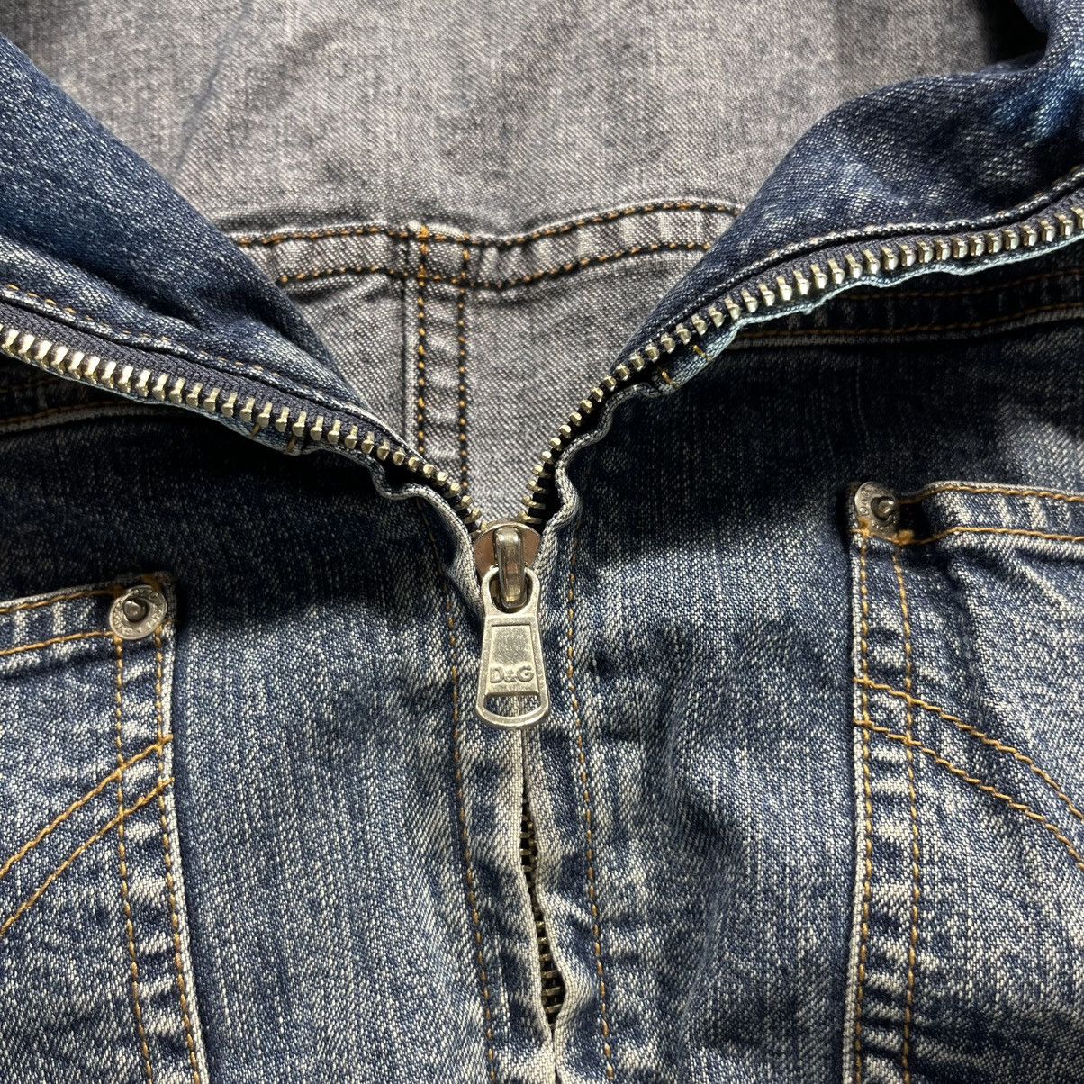 Dolce & Gabbana Archive 2000s Dolce Gabbana D&G Denim Biker Zip Jacket Size US S / EU 44-46 / 1 - 7 Thumbnail