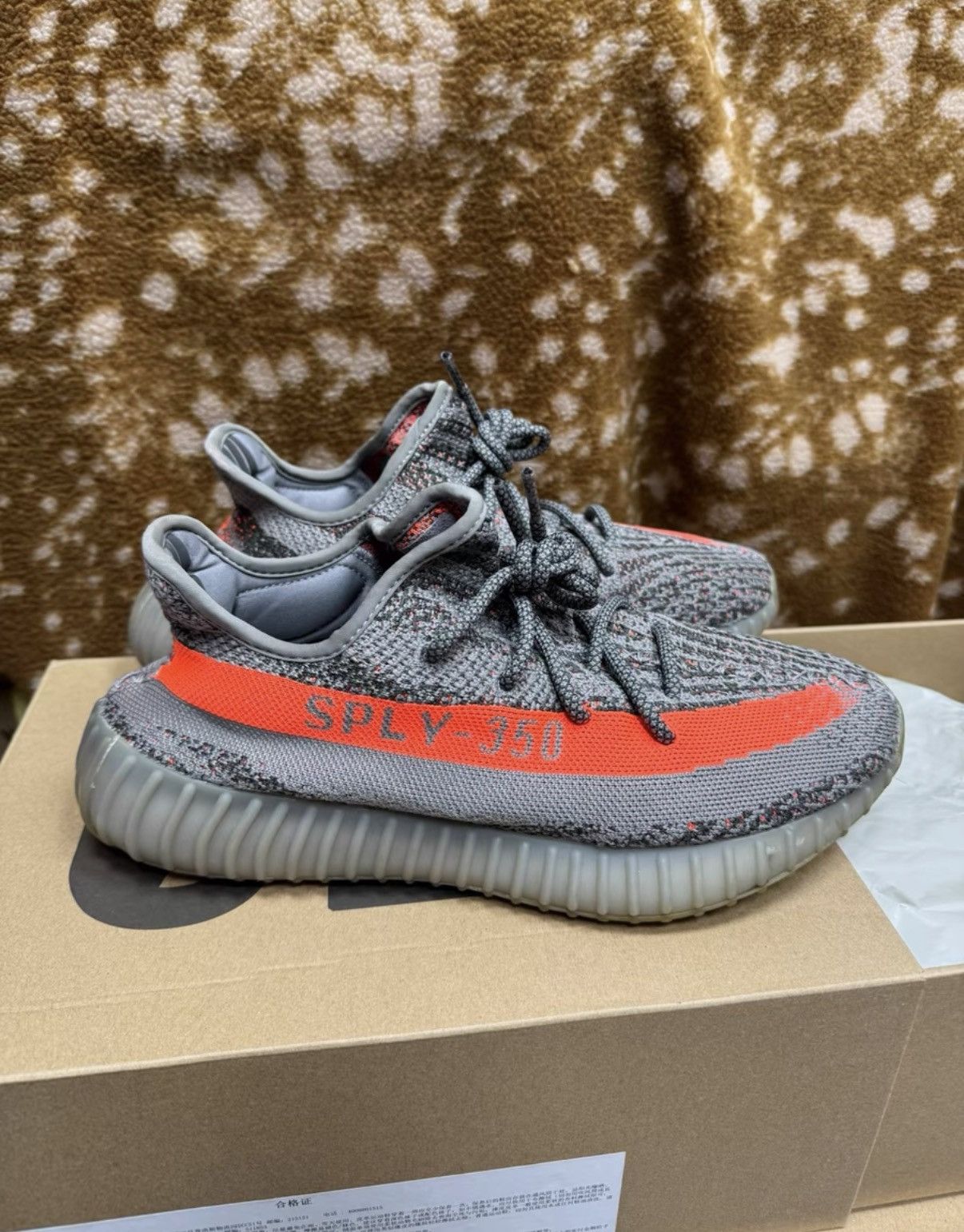 Adidas Adidas Yeezy 350 Grey Orange Reflective K37 Size US 10 / EU 43 - 8 Thumbnail