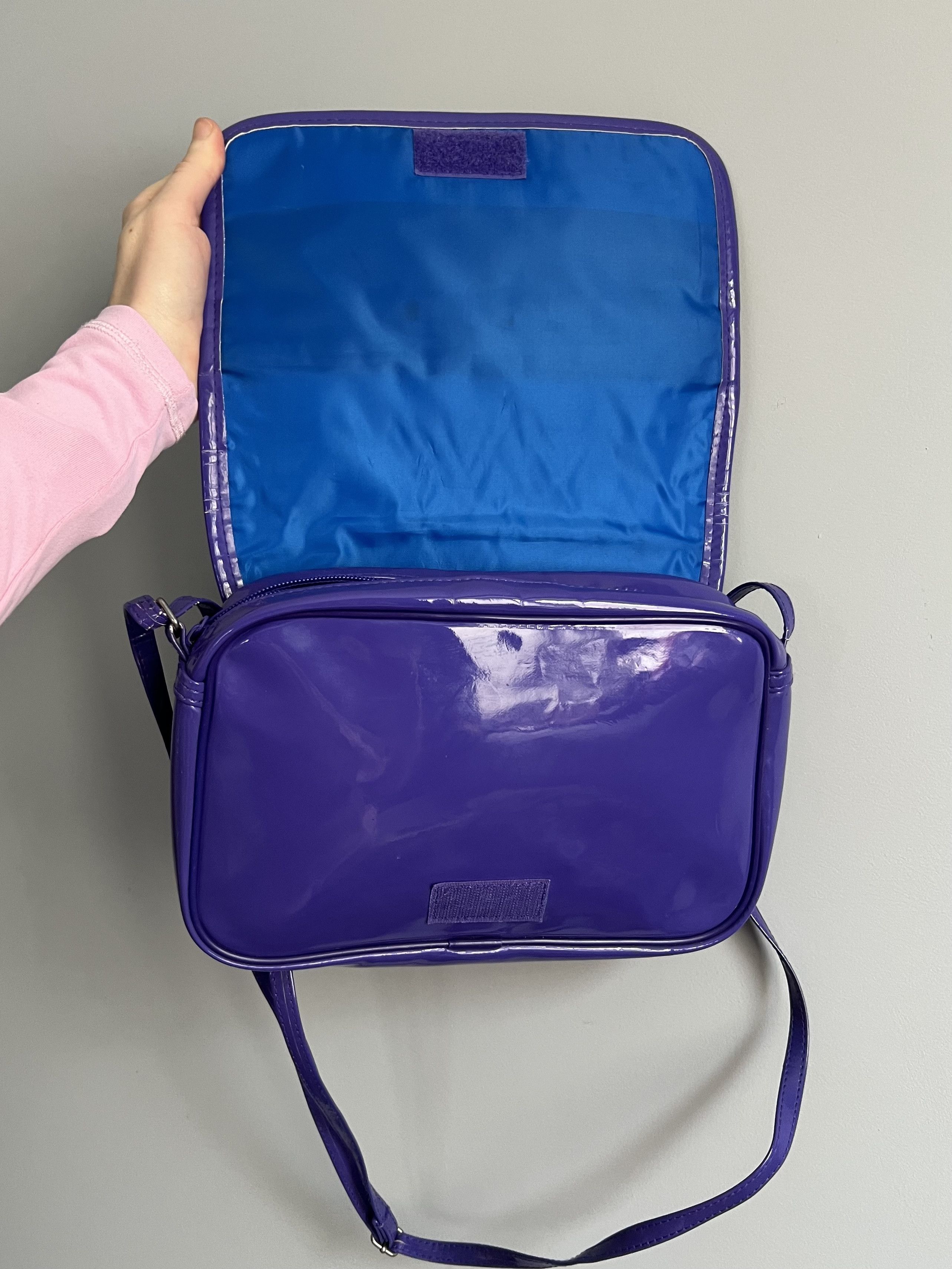 Adidas Adidas Originals Patent Purple Shoulder Bag Size ONE SIZE - 10 Thumbnail