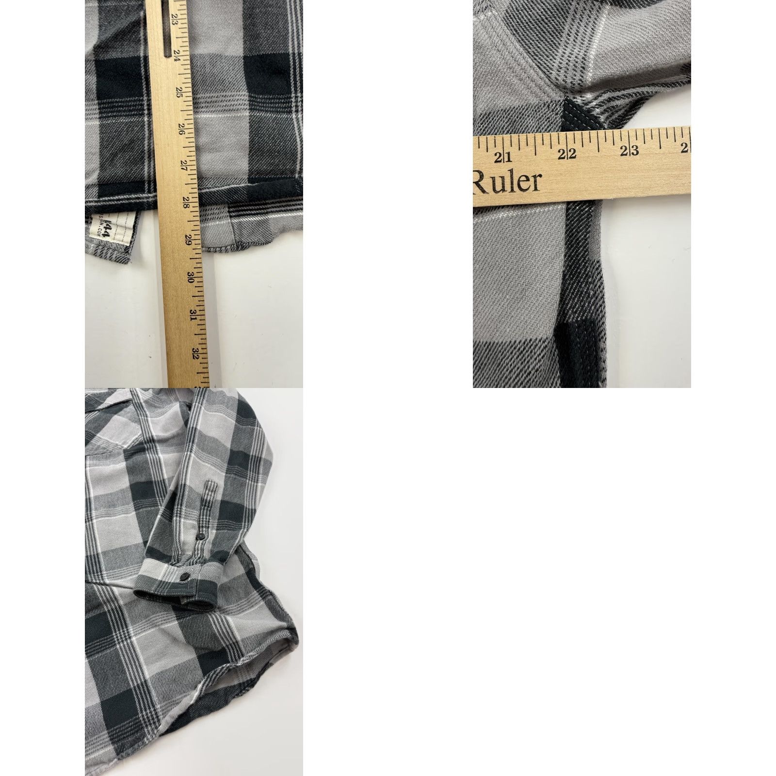 Godspeed VINTAGE Godspeed Mens Flannel Shirt Cotton Plaid Button-Up Long Sleeve Gray Black Adult Medium Size US M / EU 48-50 / 2 - 8 Thumbnail
