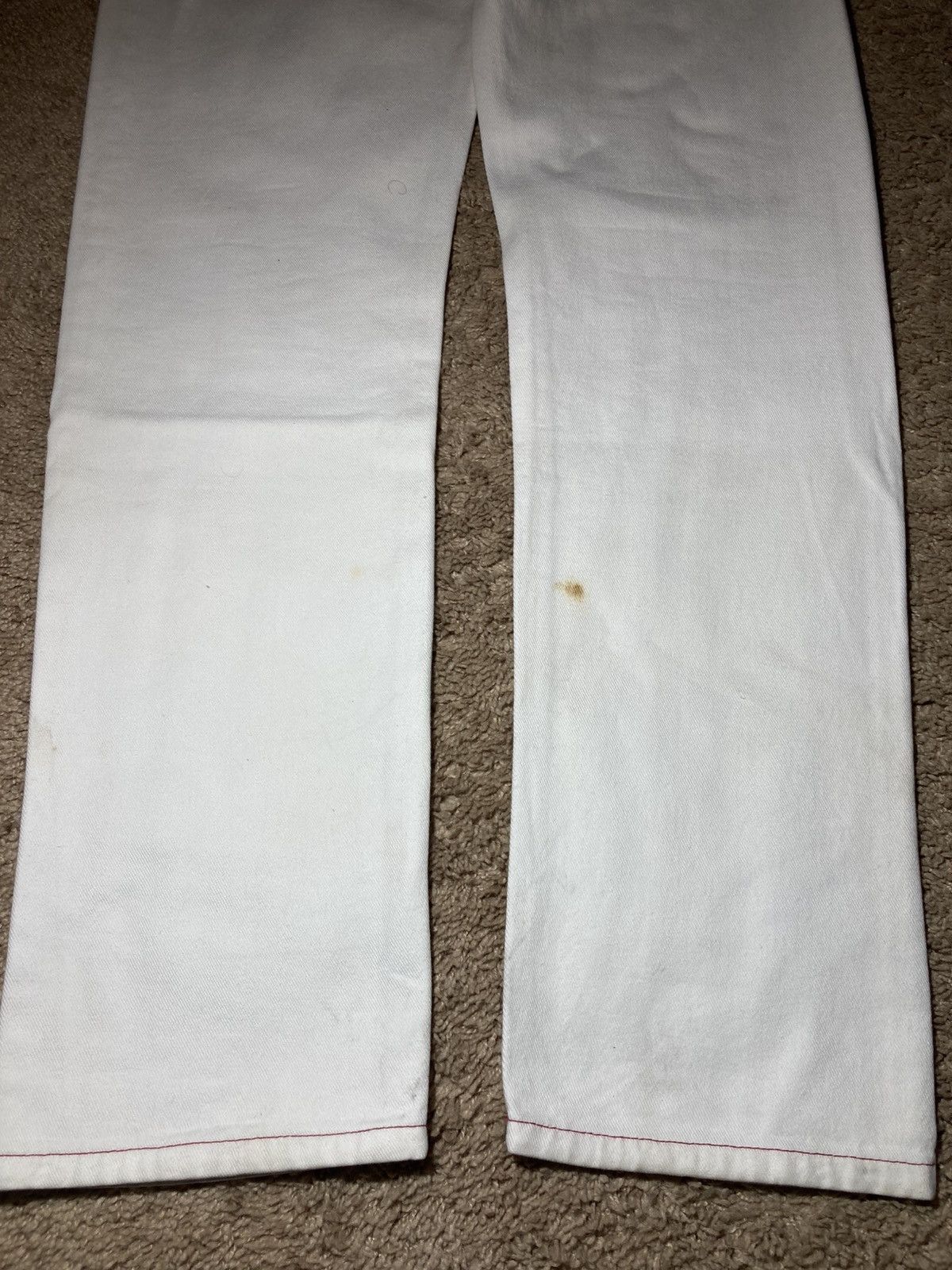 Vivienne Westwood 90s Vivienne Westwood Slim Straight Jeans Contrast VW White Size US 32 / EU 48 - 14 Thumbnail