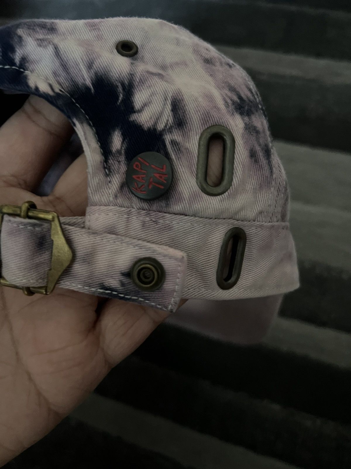 Kapital kapital rain skull embroidery cap hat pink tie dyed limited Size ONE SIZE - 3 Thumbnail