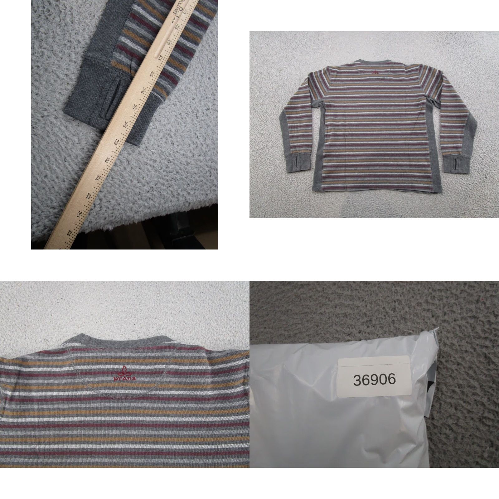 Prana prAna Sweater Mens M Multicolor Striped Organic Cotton Crew Neck Pullover Size US M / EU 48-50 / 2 - 8 Thumbnail