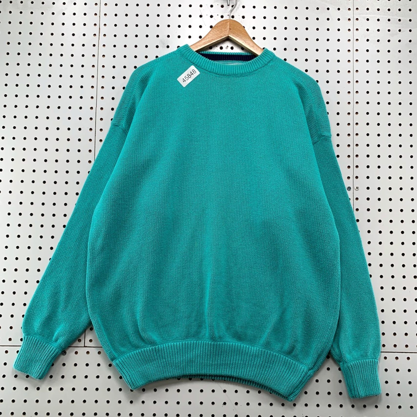 Altea VINTAGE Field Gear Sweater Mens Large Teal Knit Crewneck Pullover Outdoor Casual Winter Knitwear Size US L / EU 52-54 / 3 - 2 Thumbnail