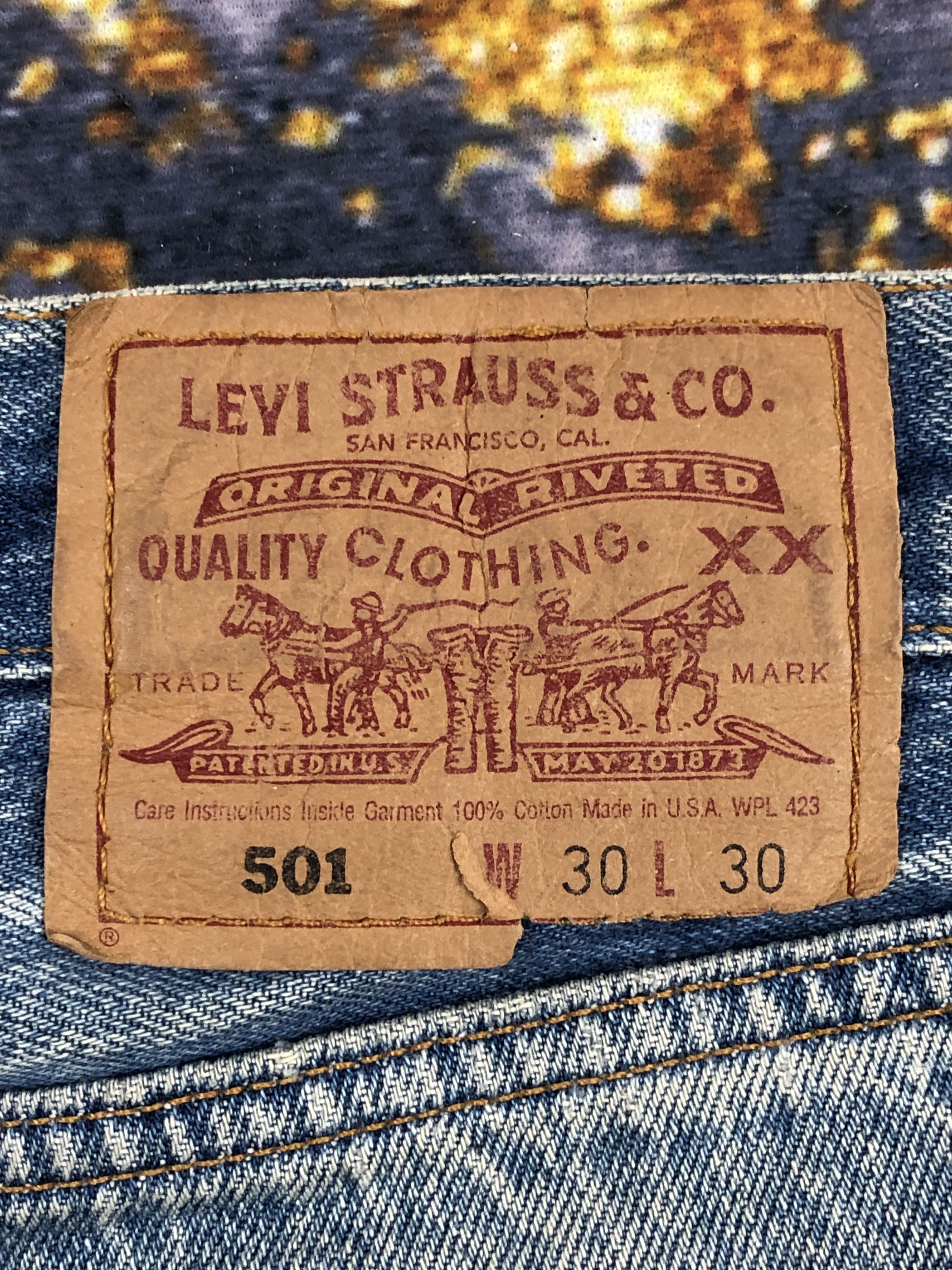 Levi's Vintage 9s Levis 501 Faded Blue Jeans DPP0068 Size US 30 / EU 46 - 5 Thumbnail