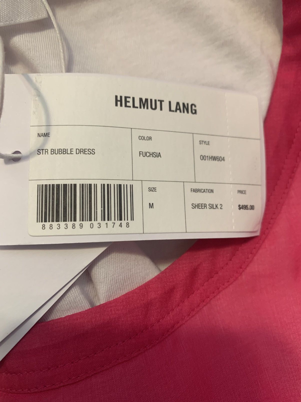 Helmut Lang HELMUT LANG PINK BUBBLE SILK DRESS Size M / US 6-8 / IT 42-44 - 18 Thumbnail