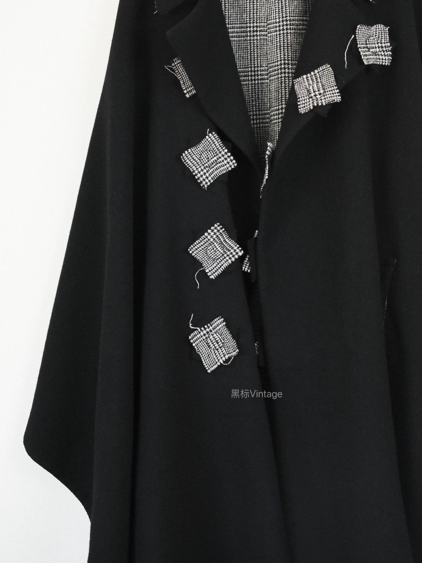 Yohji Yamamoto Yohji Yamamoto 21AW Vintage Fringe Black Cape S1 Size US S / EU 44-46 / 1 - 5 Thumbnail
