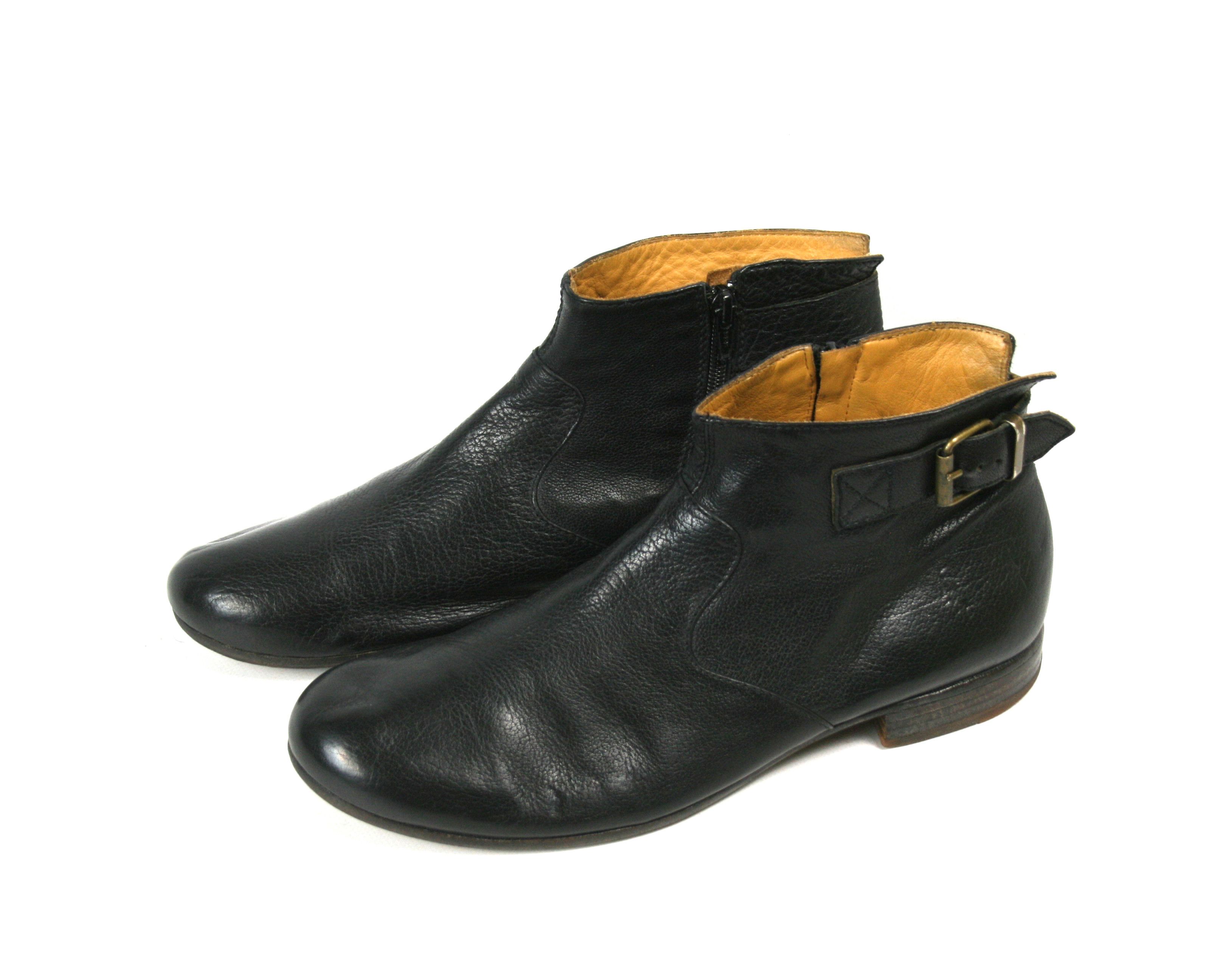 MoMA Avant Garde Biker Leather Boots Size US 9 / EU 42 - 2 Thumbnail
