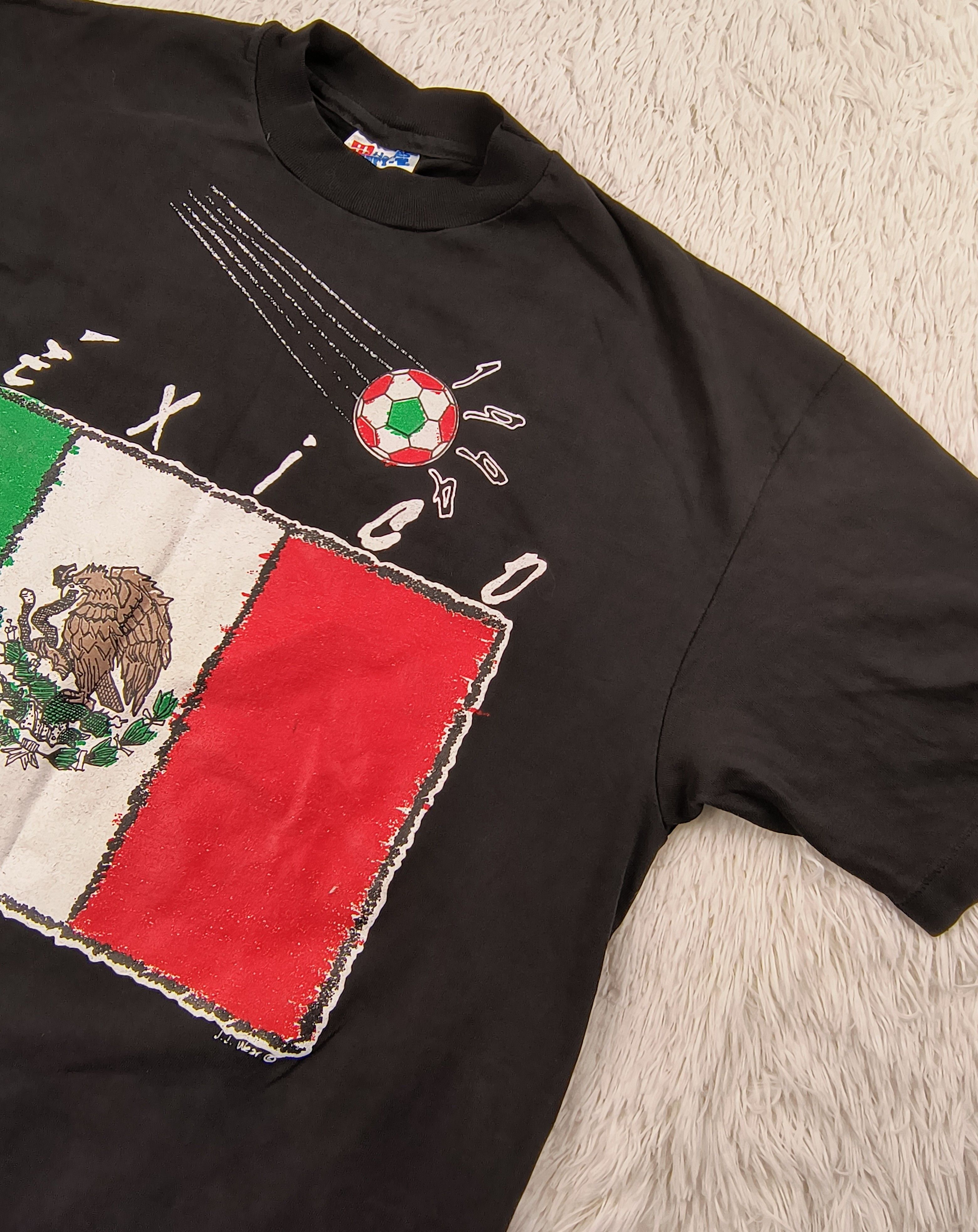 Hanes Vintage Mexico world cup 1994 tee Size US L / EU 52-54 / 3 - 3 Thumbnail