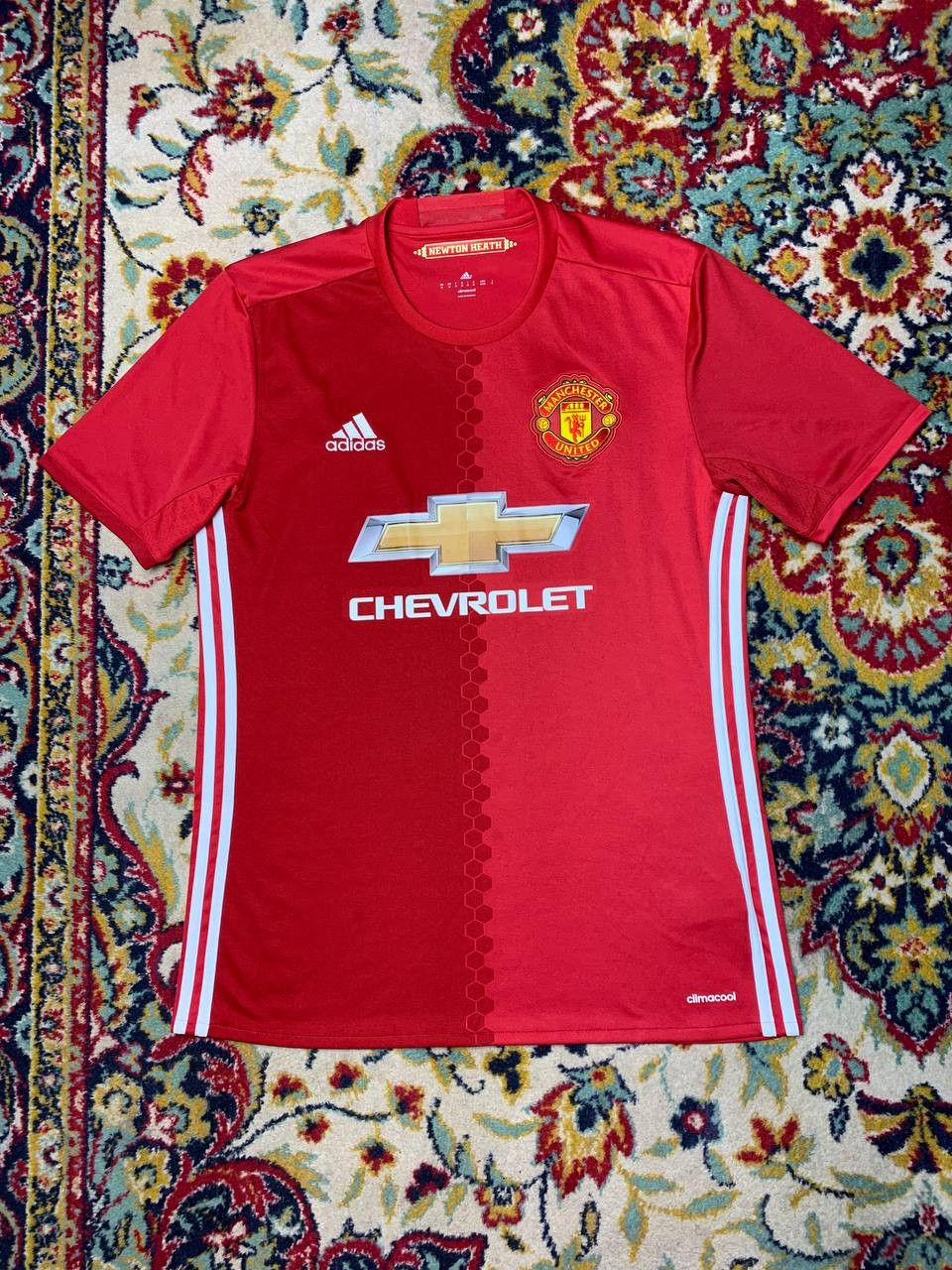 Adidas MANCHESTER UNITED 2016 2017 HOME SHIRT SOCCER JERSEY Size US M / EU 48-50 / 2 - 1 Thumbnail