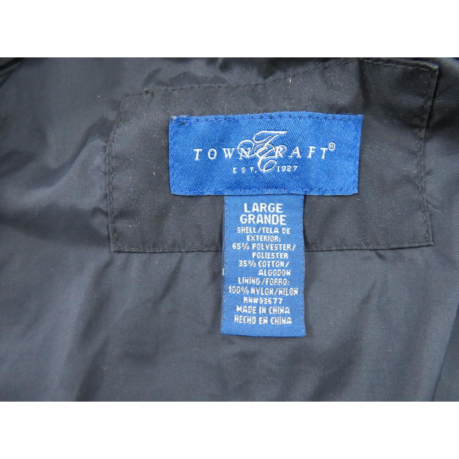 Towncraft Towncraft Lightweight Bomber Jacket Black Sz L 1980s Size US L / EU 52-54 / 3 - 4 Thumbnail