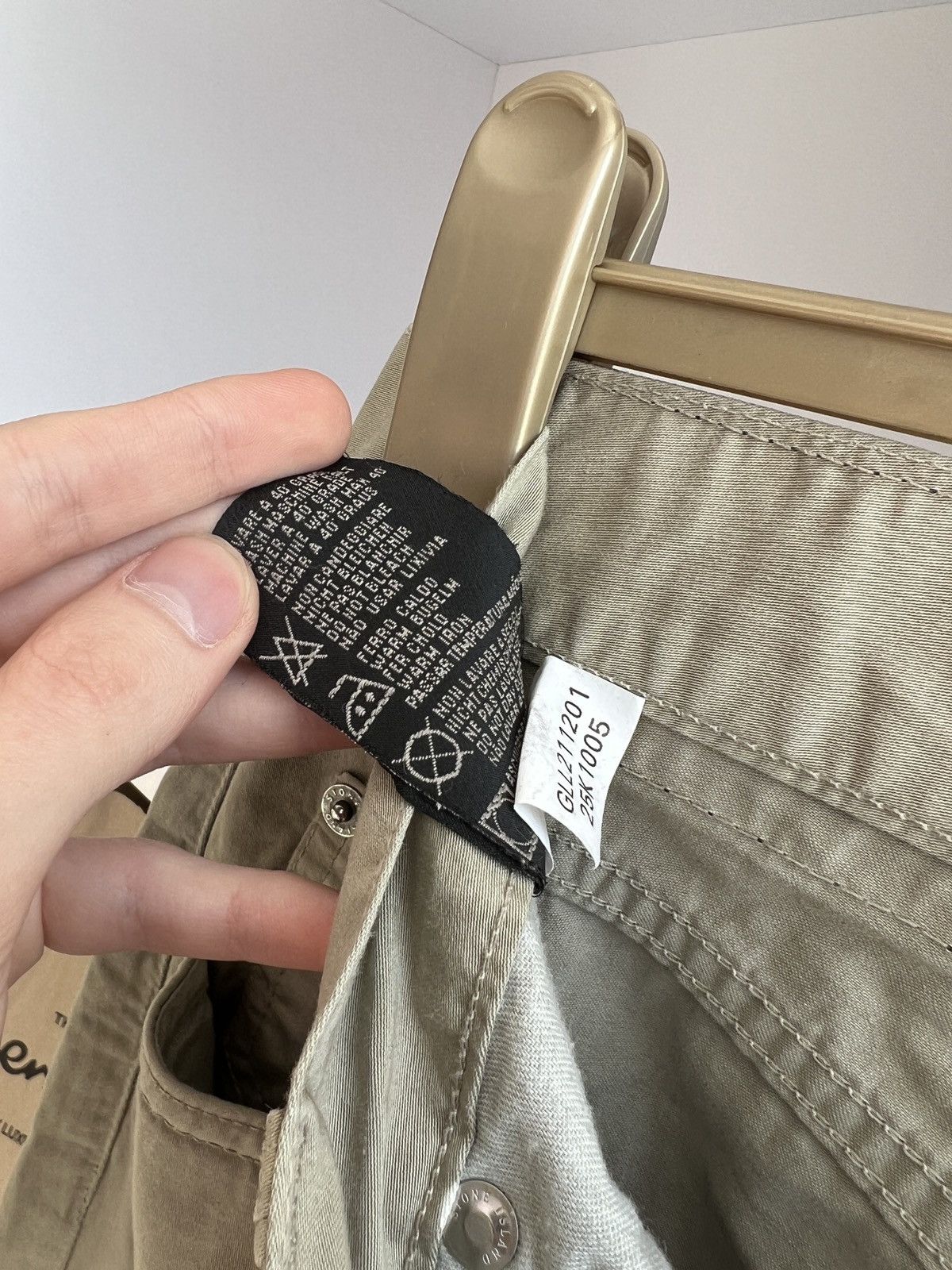 Stone Island × Vintage Stone Island Denims Flint Beige Casual Pants 33 size slim Size US 33 - 8 Thumbnail