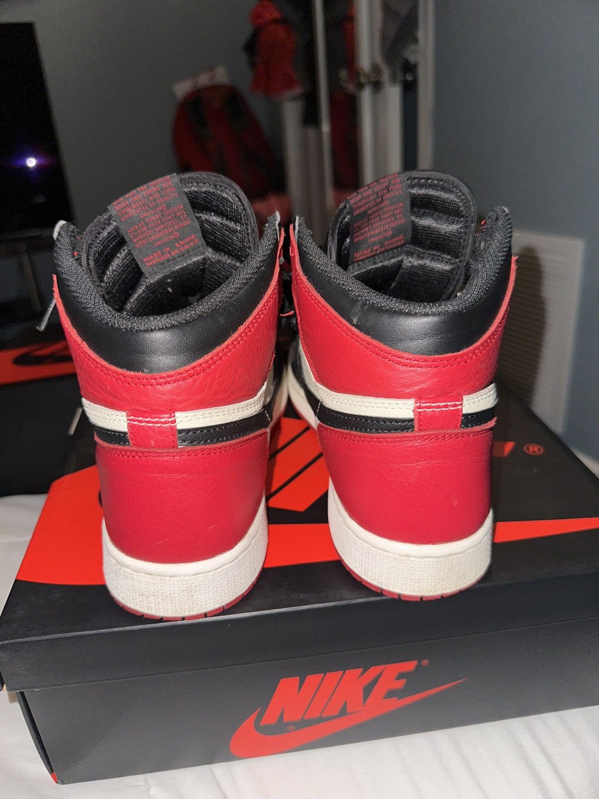 Jordan Brand × Nike Air Jordan 1 Retro High OG BG "Bred Toe" US 7Y Size US 7 / EU 40 - 10 Thumbnail