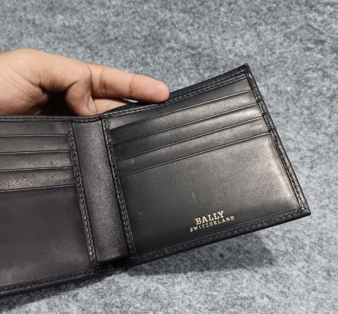 Bally Bally Wallet OS Used Black Size ONE SIZE - 7 Thumbnail