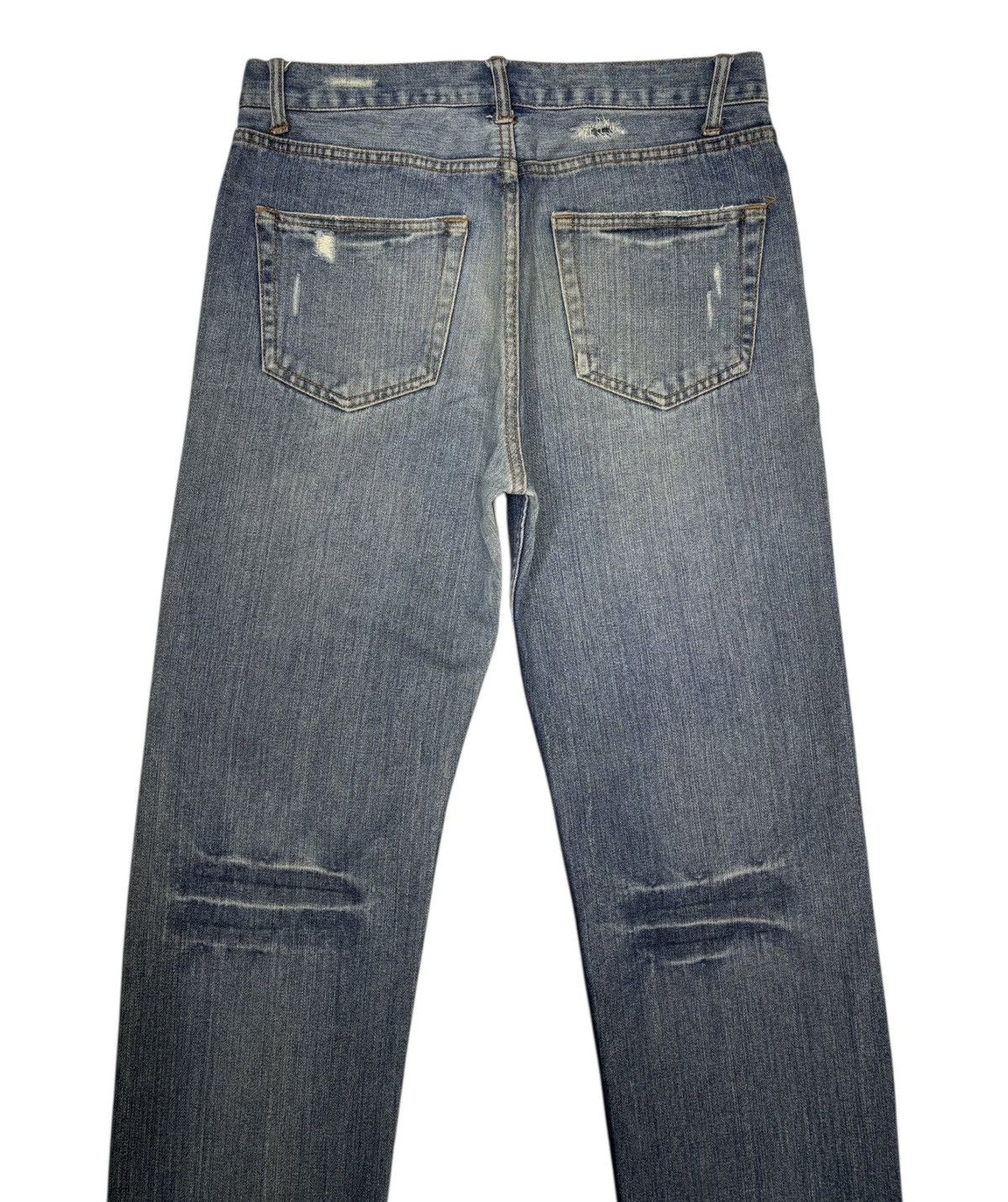 Hysteric Glamour NYLAUS CLOTHING LOOSE FIT DISTRESSED DENIM JEANS Size US 32 / EU 48 - 4 Thumbnail