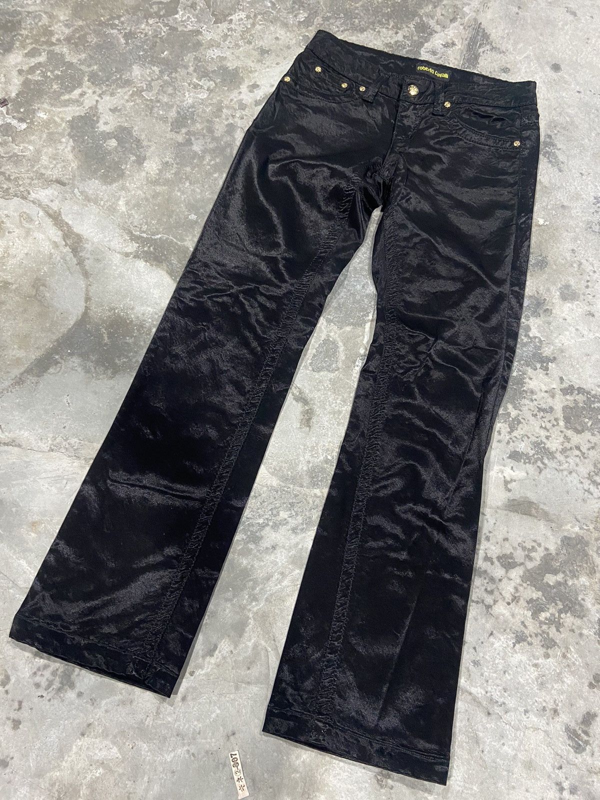 Other Roberto Cavali Stylish Black Pants Size 29" - 5 Thumbnail