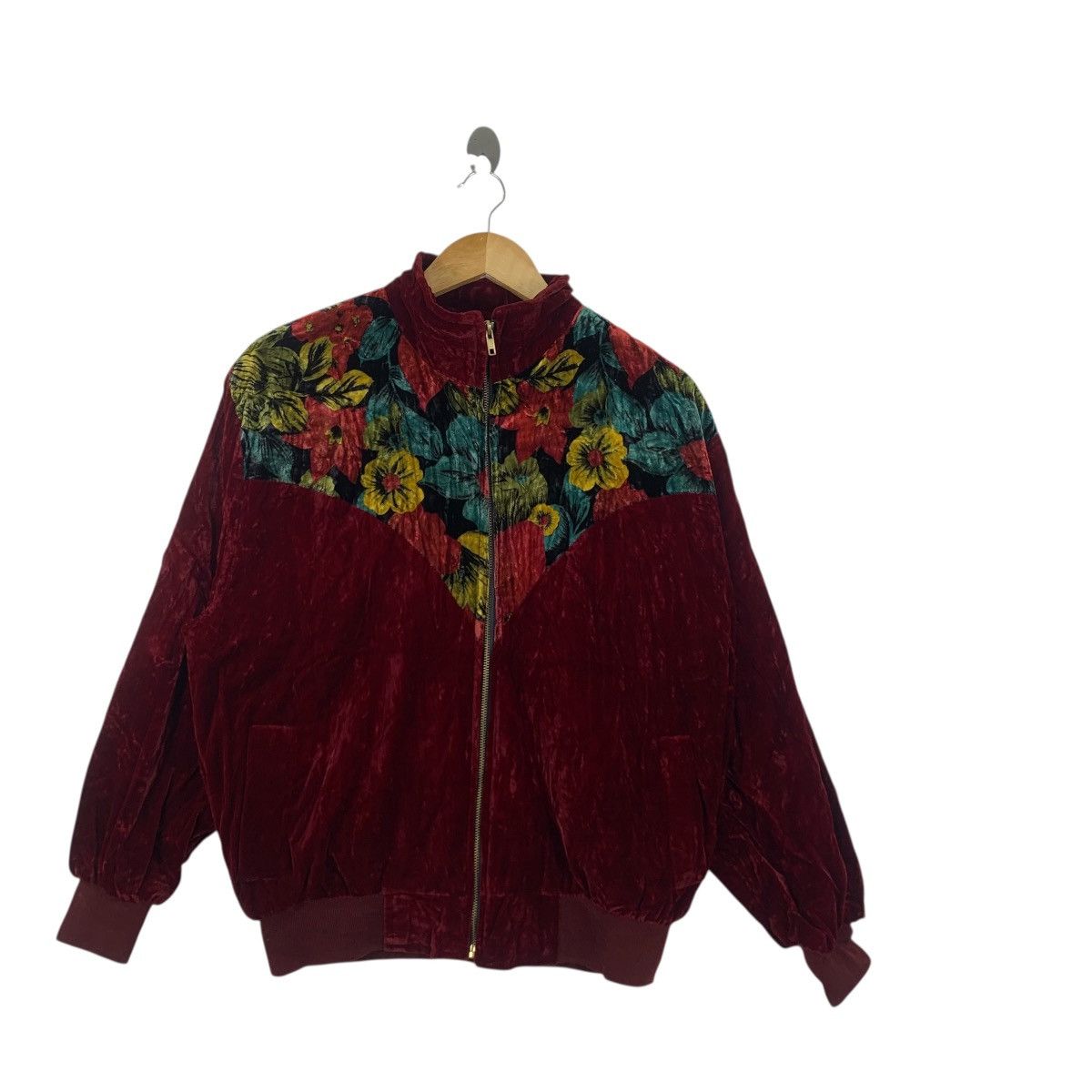 Vintage Vintage YUN FASHION JAPAN Floral Sukajan Bomber Jacket Size M / US 6-8 / IT 42-44 - 4 Thumbnail