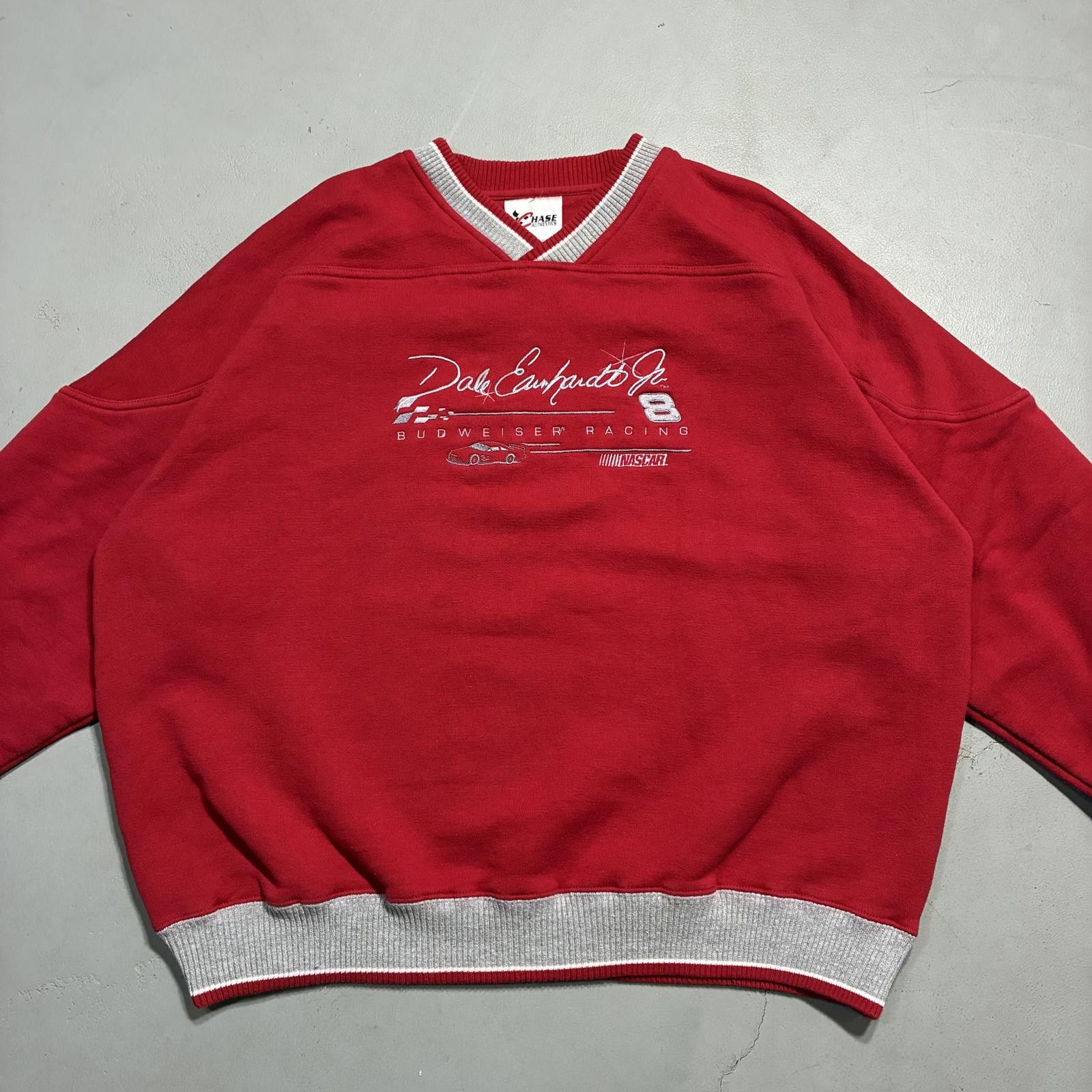 Chase Authentics Y2K Dale Earnhardt Jr. Red Oversized Pullover Sweatshirt XL Size US XL / EU 56 / 4 - 2 Thumbnail