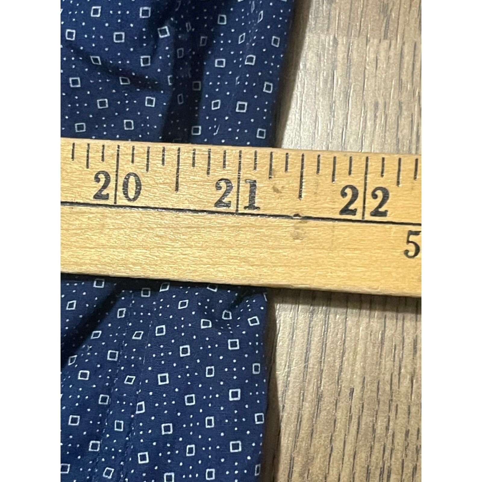 Apt. 9 APT. 9 Shirt Mens XL Navy Button Up Long Sleeve Slim Fit - Shirt - Adult XL - Blue - Casual - 9 Brand Slimming - Fall Spring Summer - Mens Size US XL / EU 56 / 4 - 6 Thumbnail