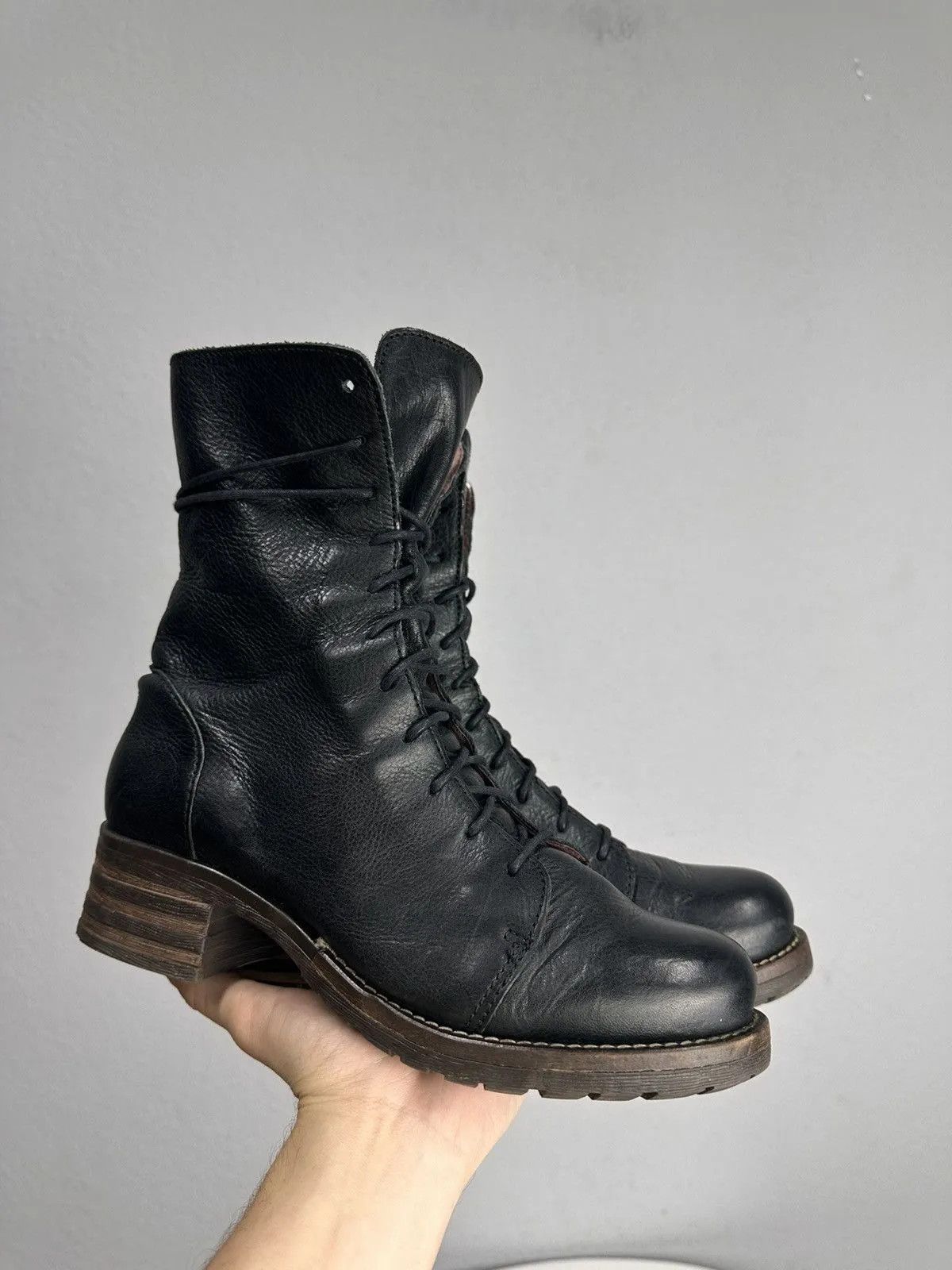 Leather Vintage AS 98 Leather Boots Japan Western Cowboys HANDMADE Size US 7 / EU 40 - 1 Thumbnail
