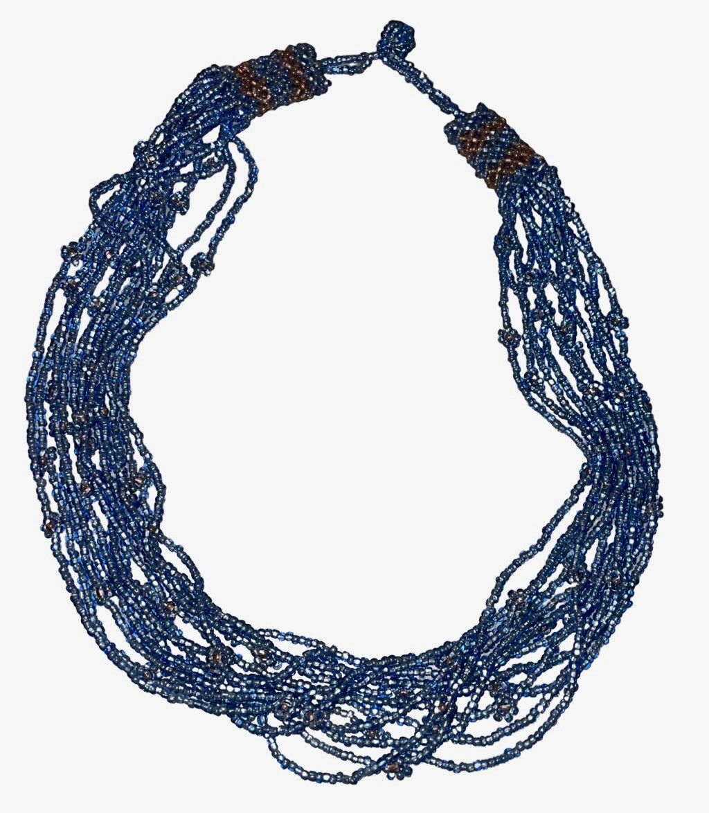 Vintage Vintage Huichol Tribe Hand Beaded Necklace Size ONE SIZE - 11 Thumbnail