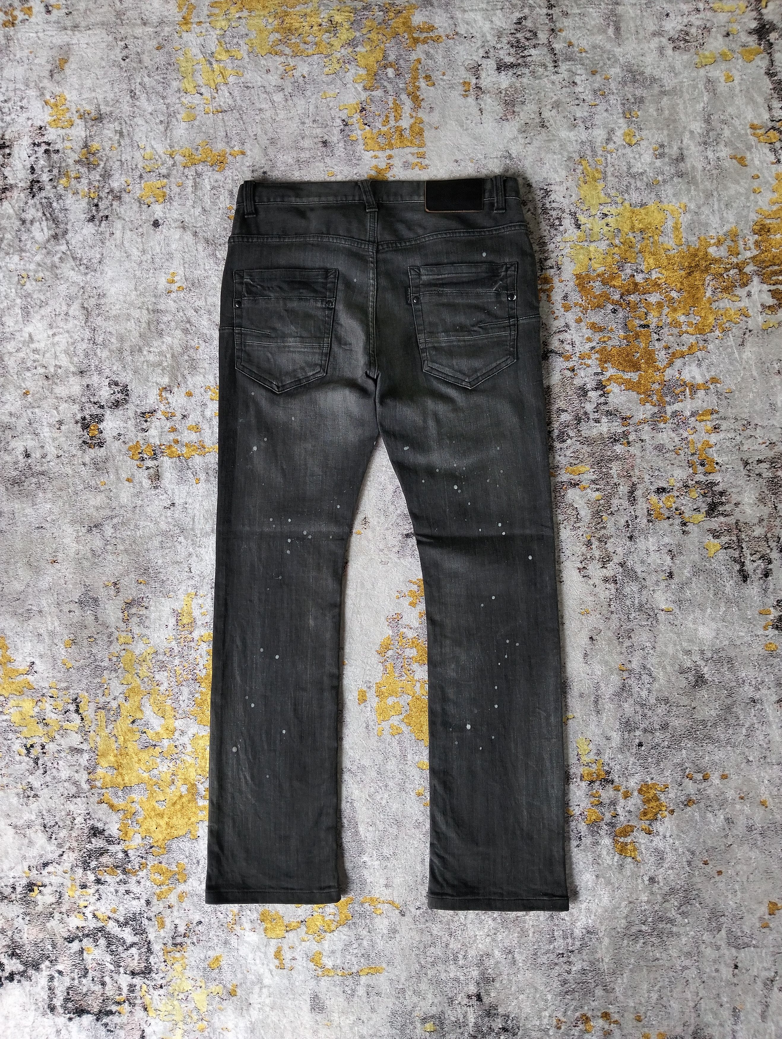 Tornado Mart Tornado Mart Slim Denim Paint Splatter Jeans Size US 31 - 6 Thumbnail