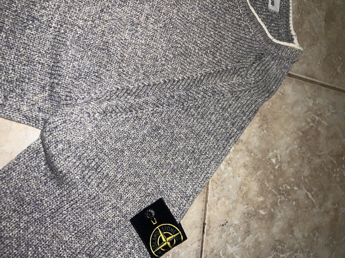 Stone Island Stone Island Grey Knit Sweater XL Compass Patch Size US XL / EU 56 / 4 - 5 Thumbnail