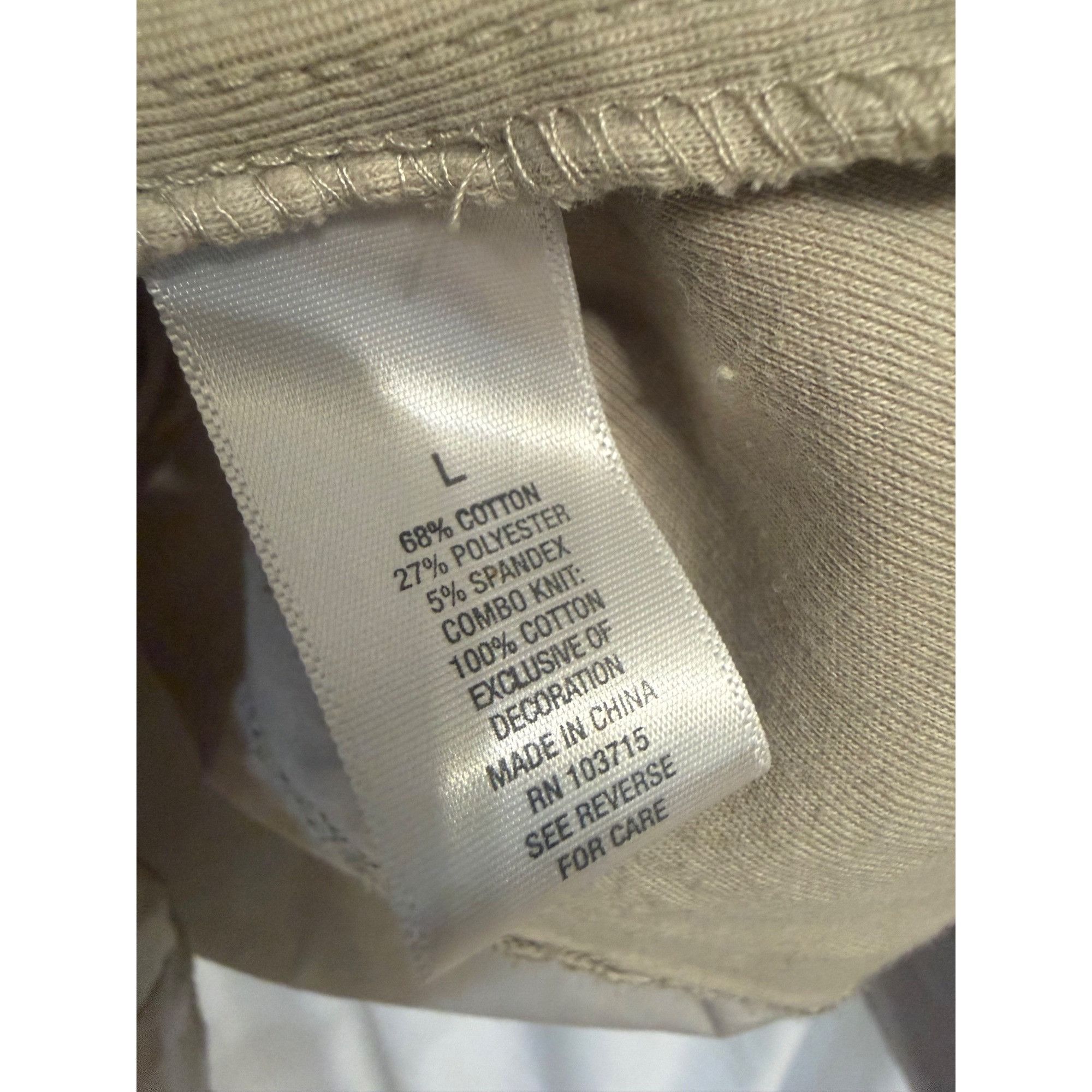 Other Dressbarn Beige Long Sleeve Button-Down Shirt Pleated Front Size L / US 10 / IT 46 - 4 Thumbnail