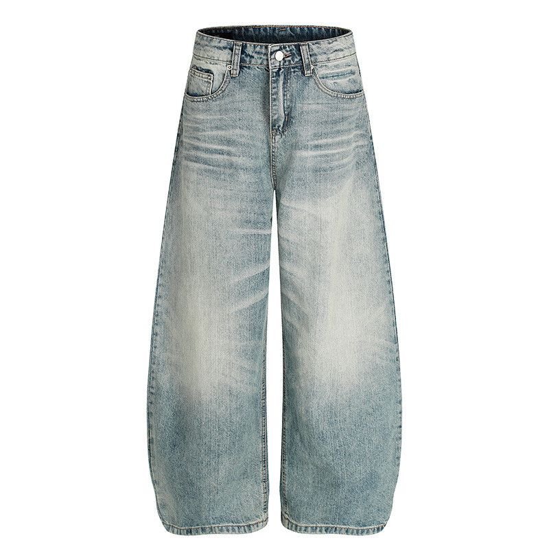 Vintage Men's American Street Washed Distressed Curved Jeans Size US 32 / EU 48 - 1 Thumbnail