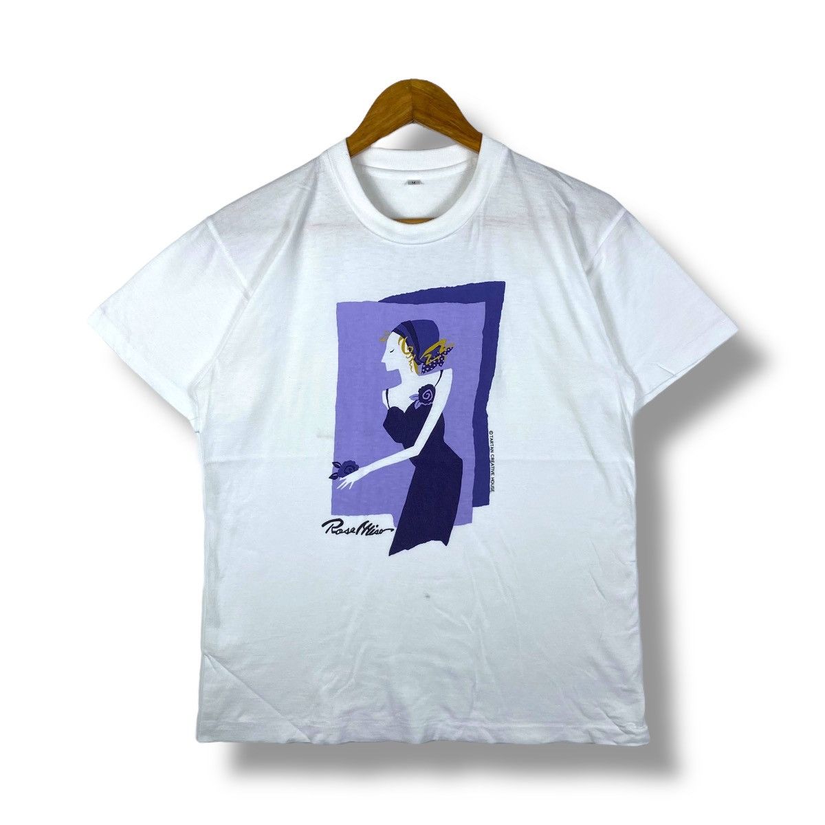 Vintage Vintage 90's ROSE MISA Artwork Tartan Creative House Tee Size US M / EU 48-50 / 2 - 1 Thumbnail