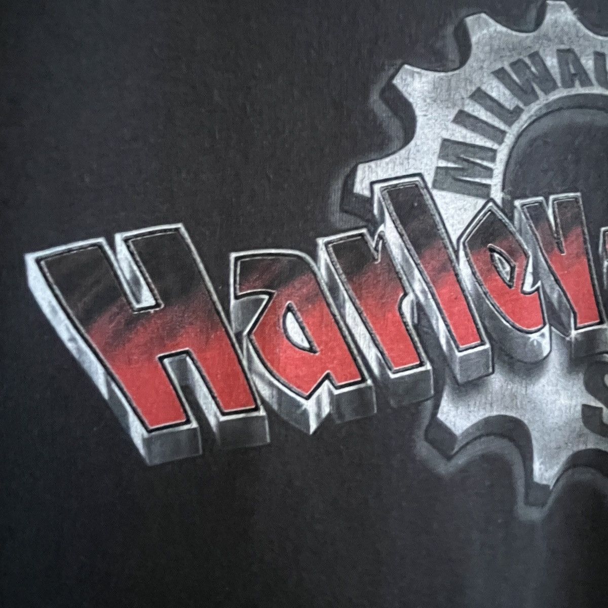 Harley Davidson Vintage Y2K Harley Davidson Barrigada Guam TShirt Size US L / EU 52-54 / 3 - 9 Thumbnail