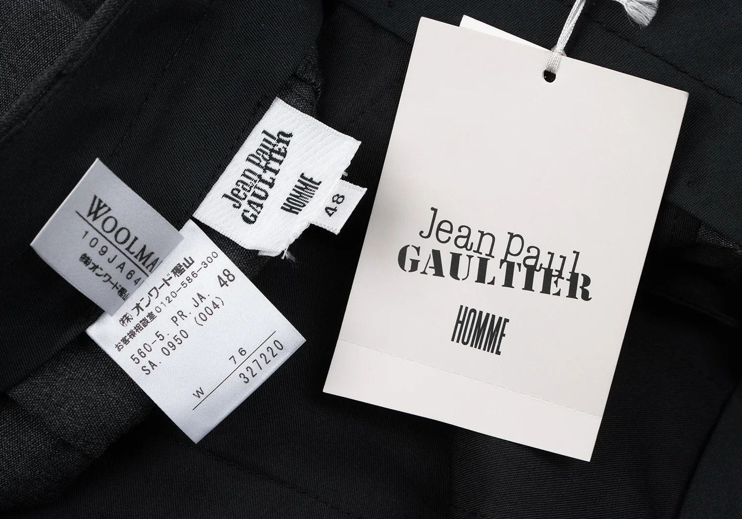 Jean Paul Gaultier Wool Straight Pants in Gray, Size 48 Size US 32 / EU 48 - 12 Thumbnail