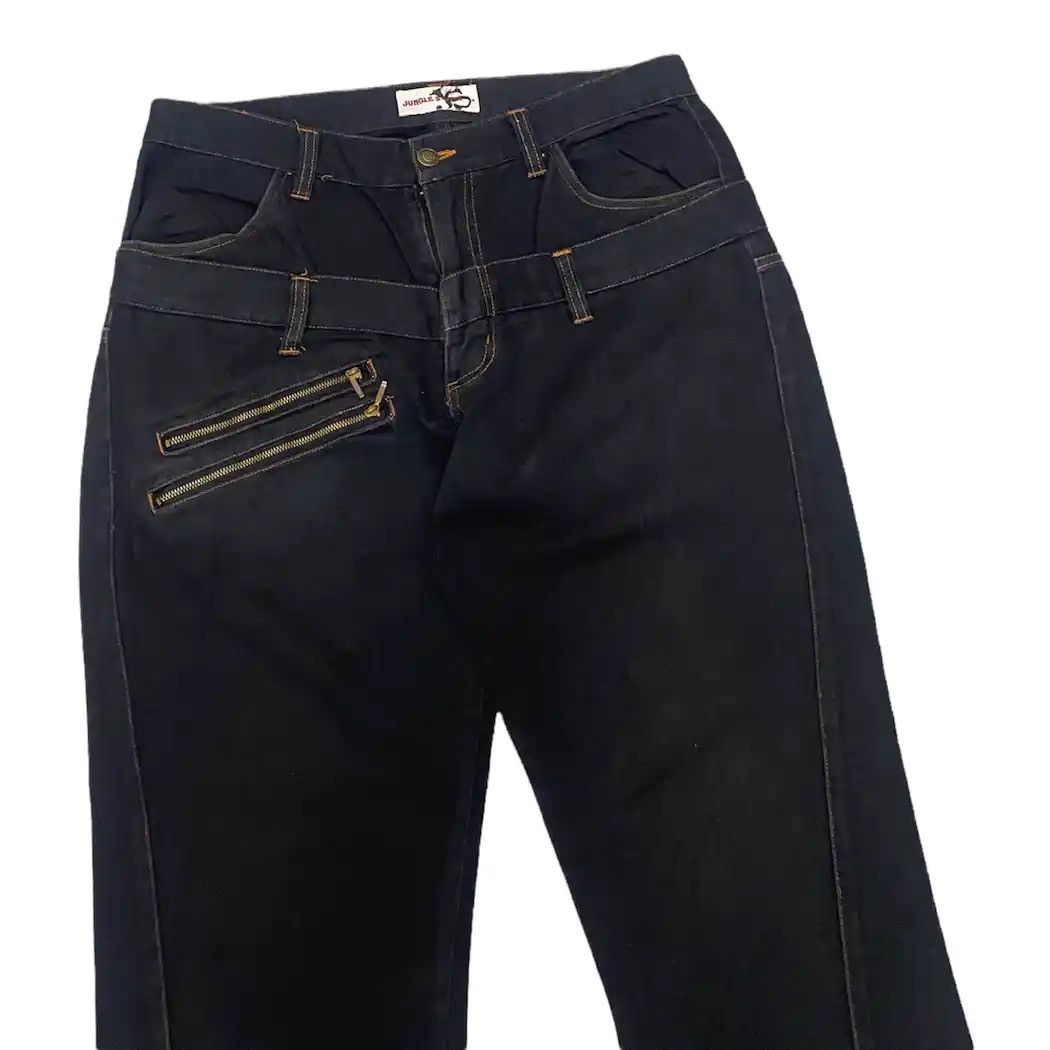 Hysteric Glamour × If Six Was Nine JUNGLE STORM JAPAN DOUBLE WAIST ZIPPER POCKET BONDAGE JEANS Size US 32 / EU 48 - 7 Thumbnail