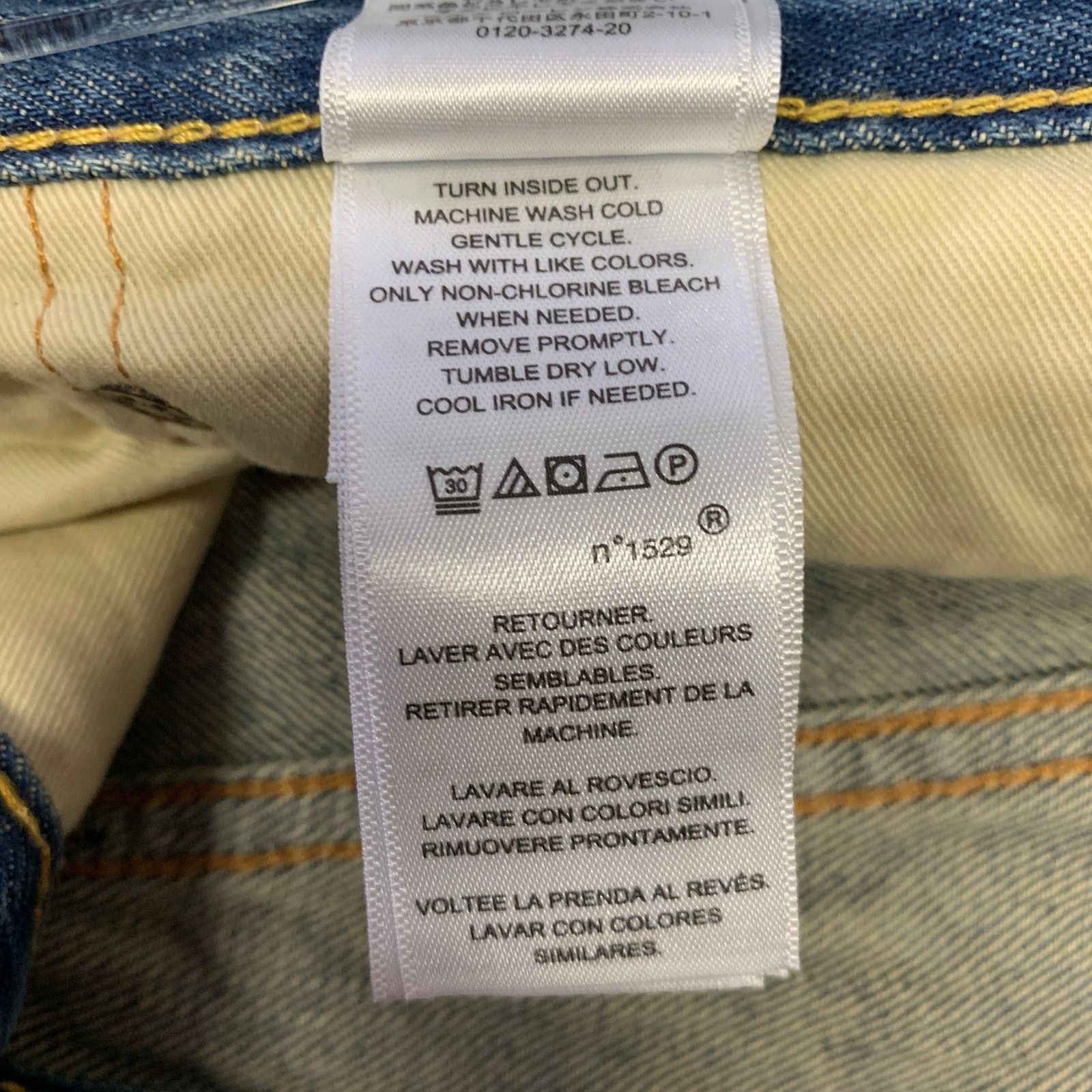 Polo Ralph Lauren Size 32 Blue Patchwork Denim Slim Fit Jeans Size US 32 / EU 48 - 4 Thumbnail