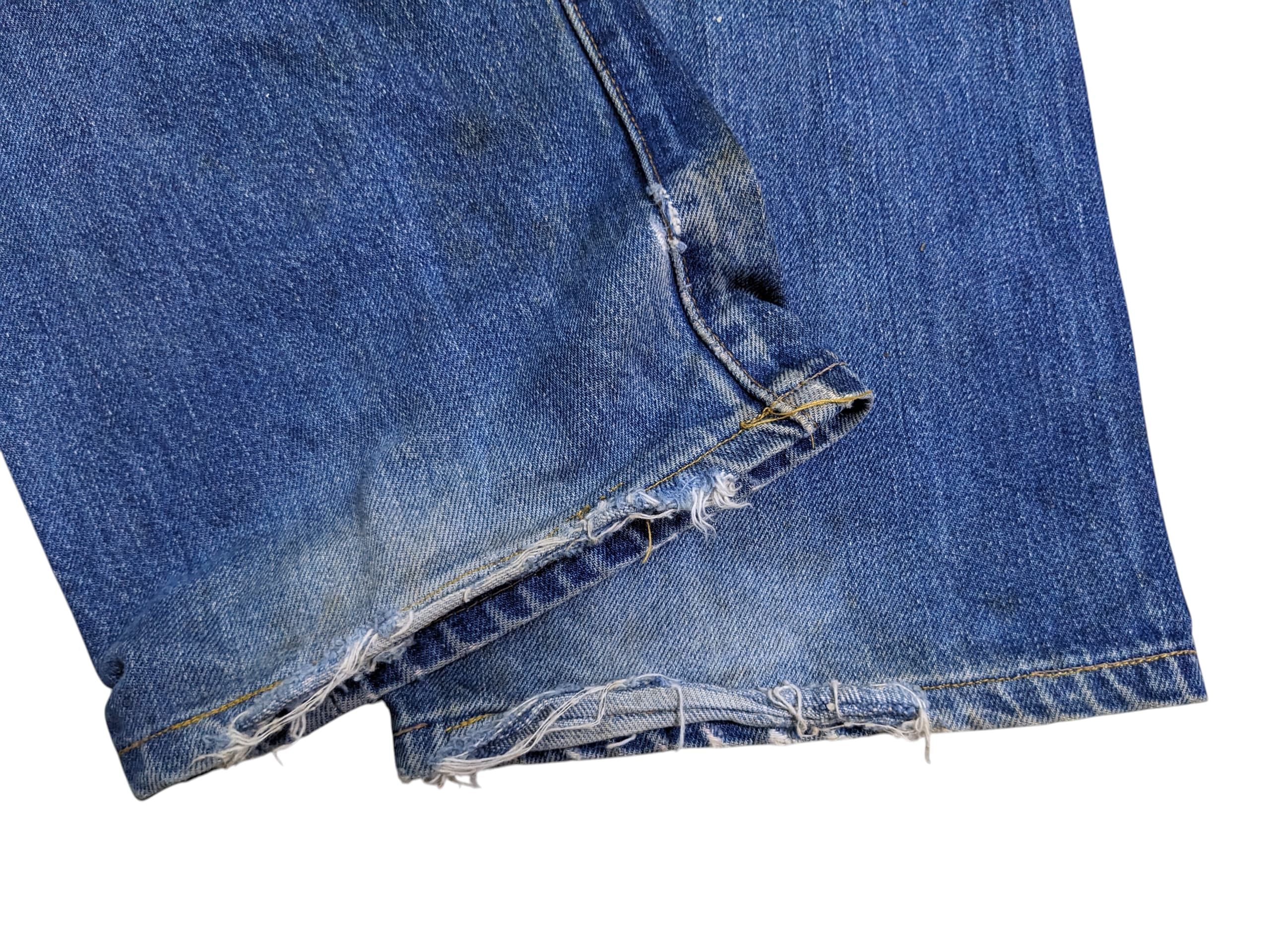 Levi's vintage 90s 501 Levi's 555 Big E Made in Usa selvedge Jeans Size US 31 - 17 Thumbnail