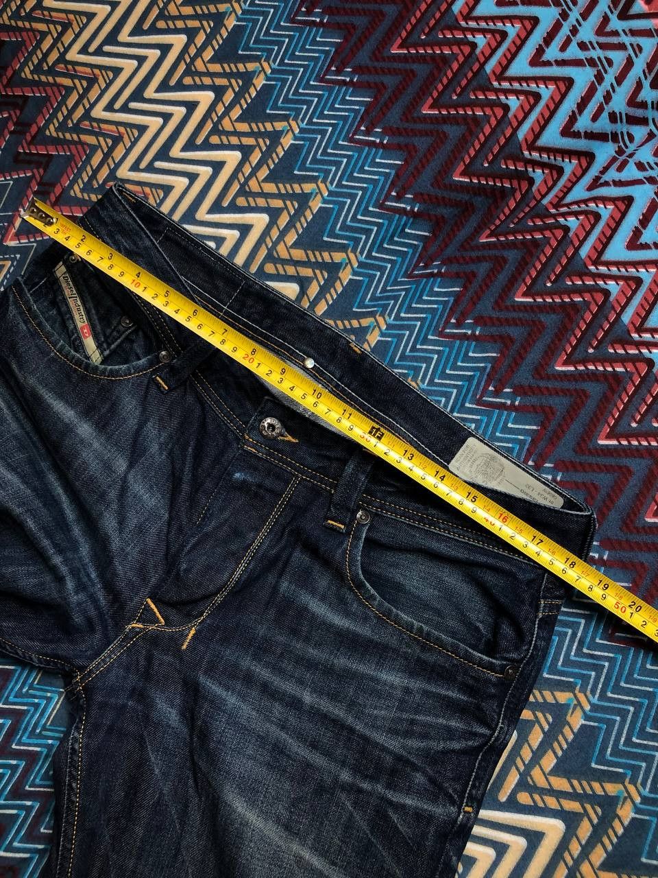 Diesel × Vintage Vintage Diesel 90’s Y2K Style Baggy Wide Denim Jeans Pants Size US 34 / EU 50 - 12 Thumbnail