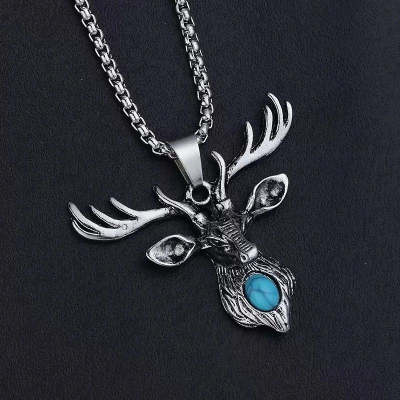 Vintage Deer Pendant Necklace Size ONE SIZE - 7 Thumbnail