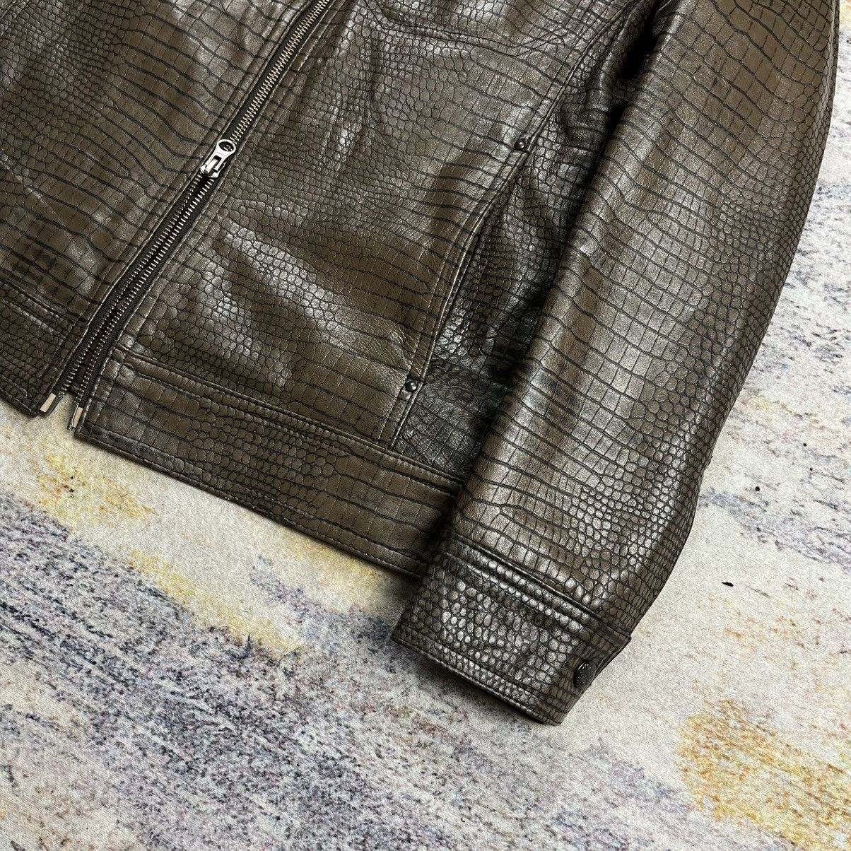 Tornado Mart Nicole crocodile rider leather jacket vkei style Size US M / EU 48-50 / 2 - 5 Thumbnail
