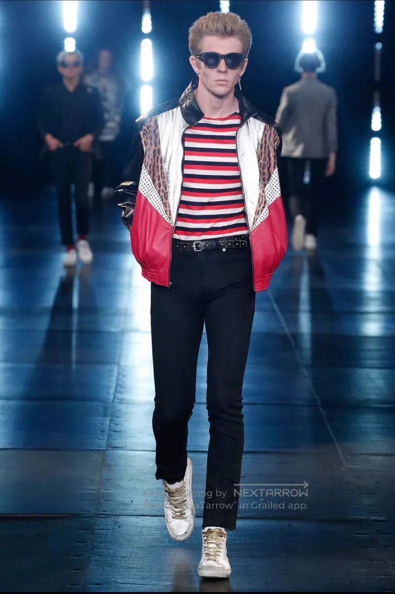 Saint Laurent Paris Saint Laurent Paris Crystal Leopard Print Jacket i Size US S / EU 44-46 / 1 - 6 Thumbnail
