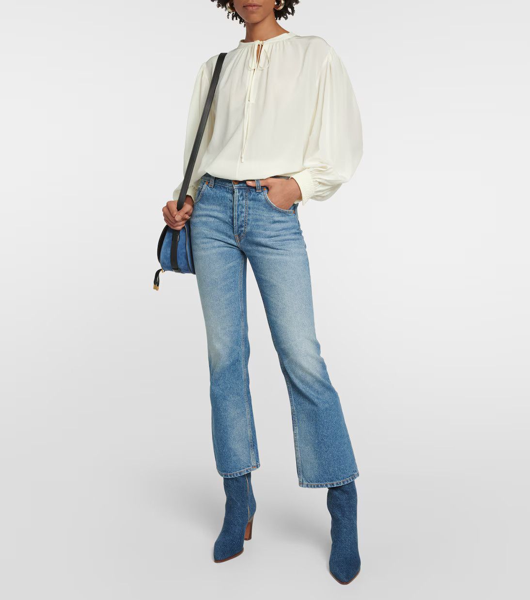 Chloe o1y0825 Denim Pant in Blue Size 30" / US 8 / IT 44 - 6 Thumbnail
