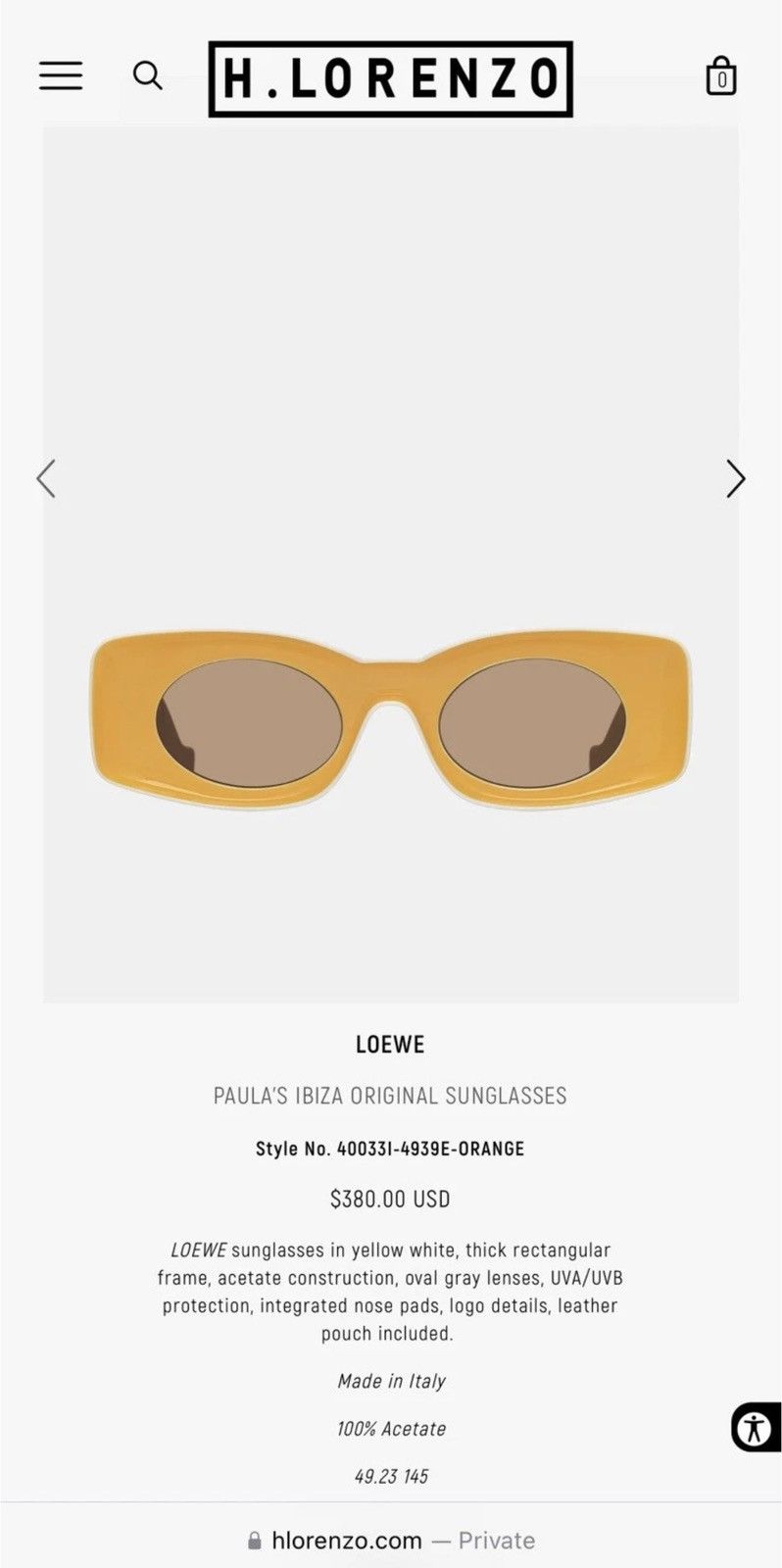Loewe LOEWE Paula Ibiza sunglasses 49MM Authentic Size ONE SIZE - 10 Thumbnail
