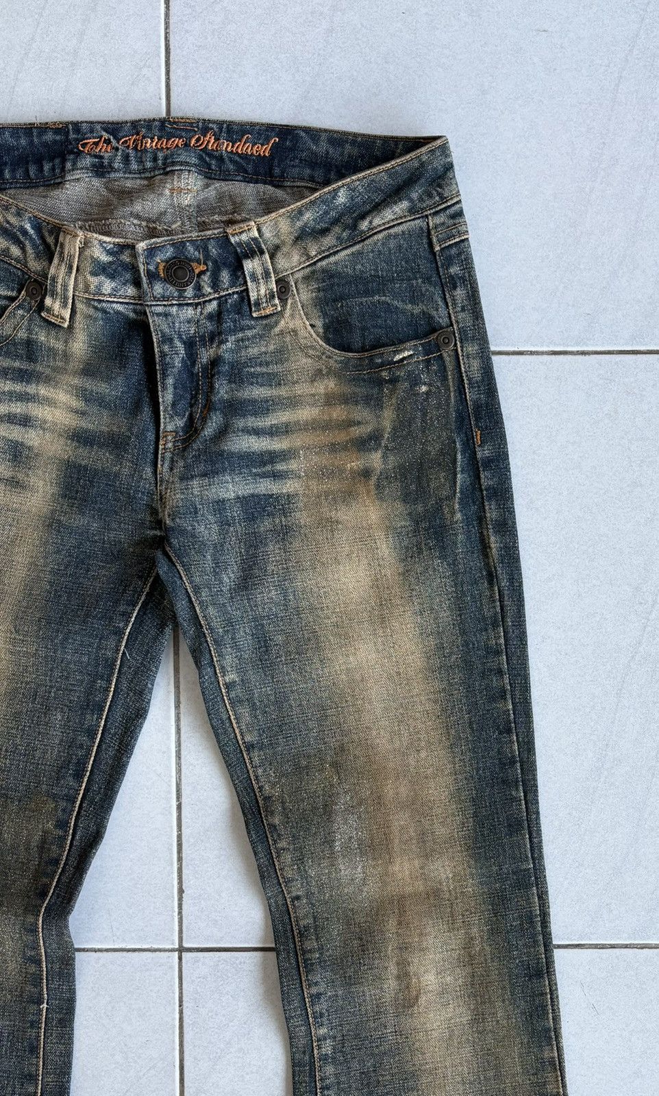 Japanese Brand Japanese High Quality Flared Jeans Distressed Denim Size US 29 - 7 Thumbnail