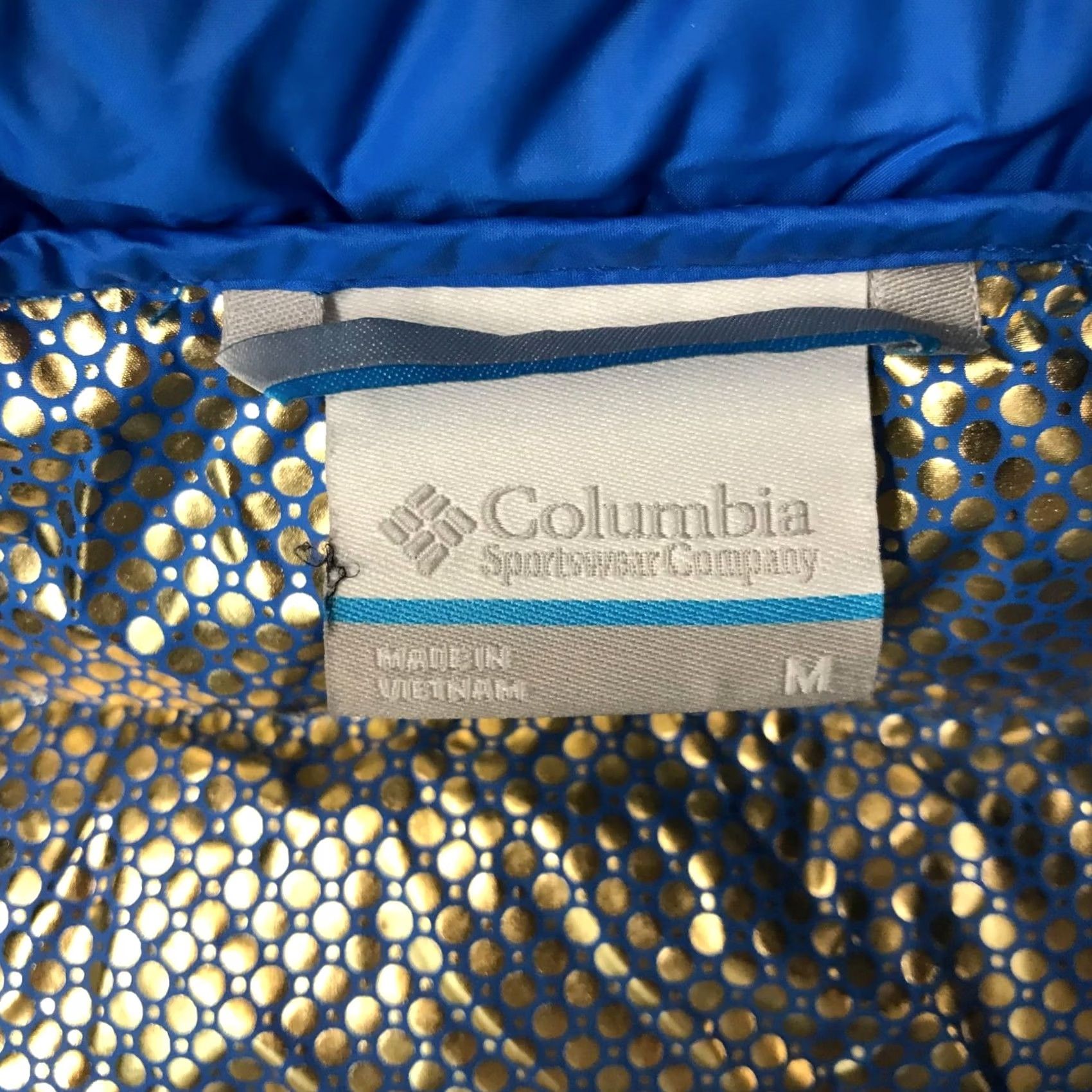 Vintage COLUMBIA WOMENS M MEDIUM BLUE OVERLAY HOODED FULL ZIP JACKET COAT Size M / US 6-8 / IT 42-44 - 8 Thumbnail
