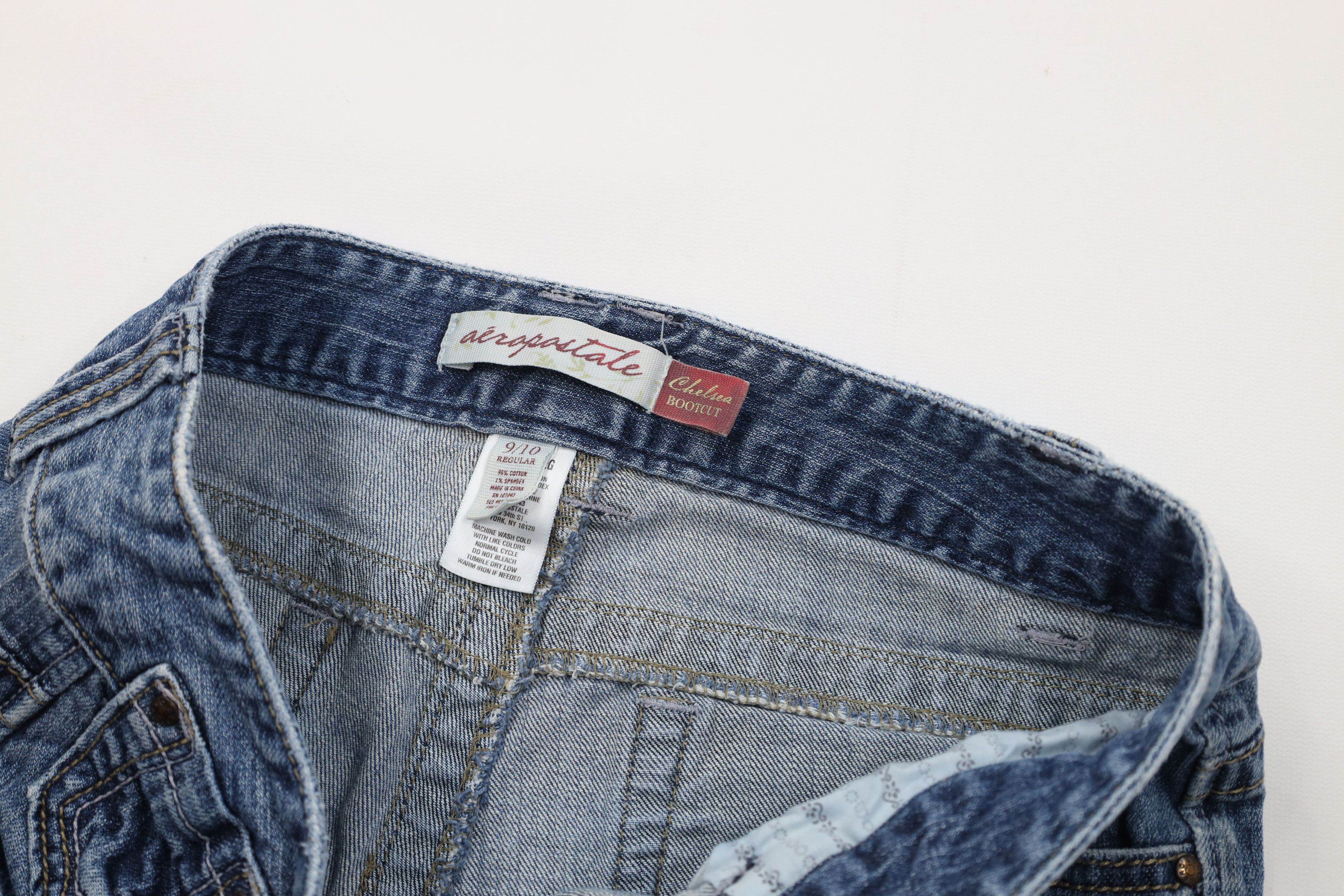 Aeropostale Vintage 90s Y2K Aeropostale Flared Bootcut Denim Jeans Size 32" / US 10 / IT 46 - 8 Thumbnail